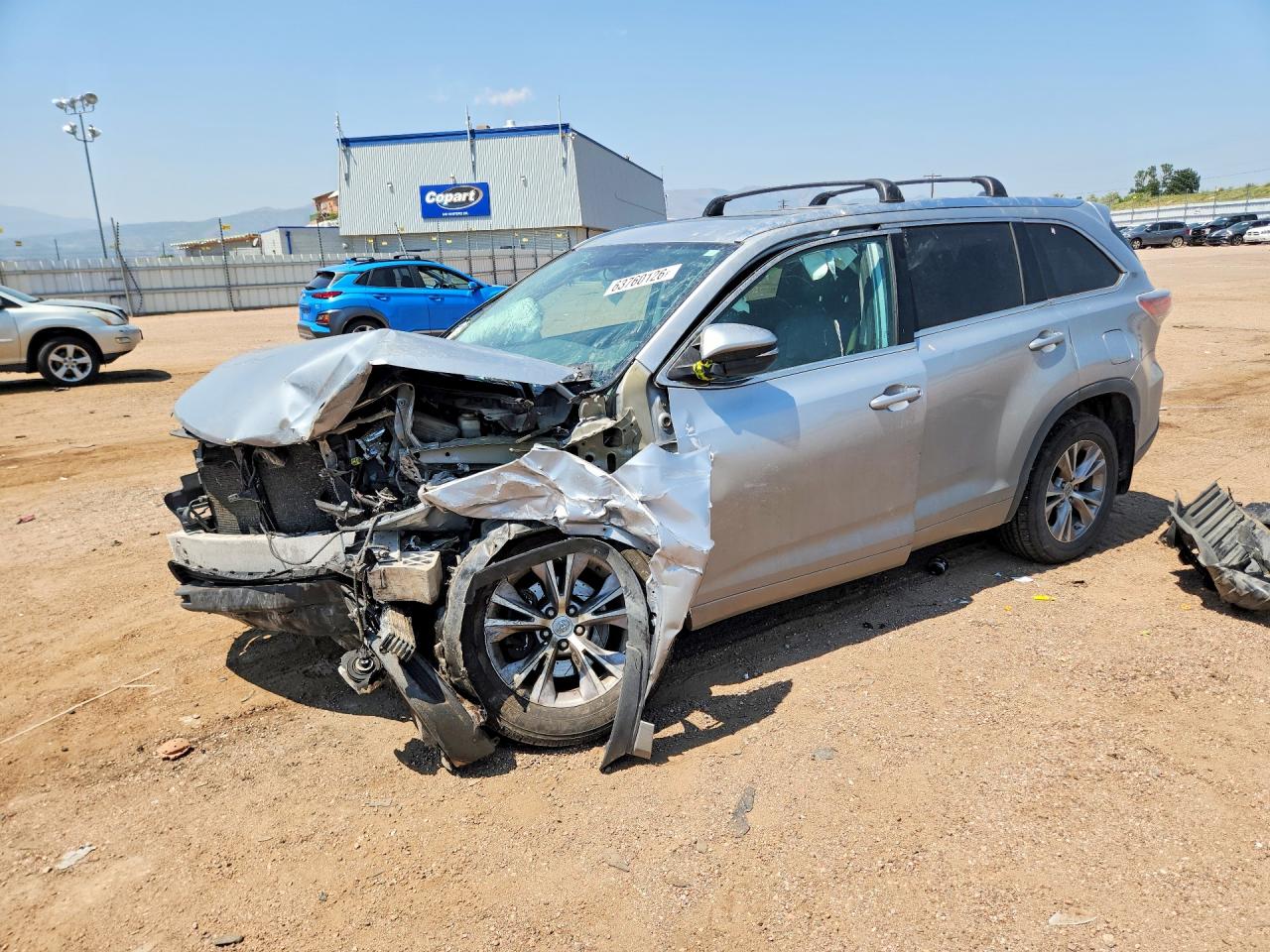 2015 Toyota Highlander Xle Silver vin: 5TDJKRFH9FS183114