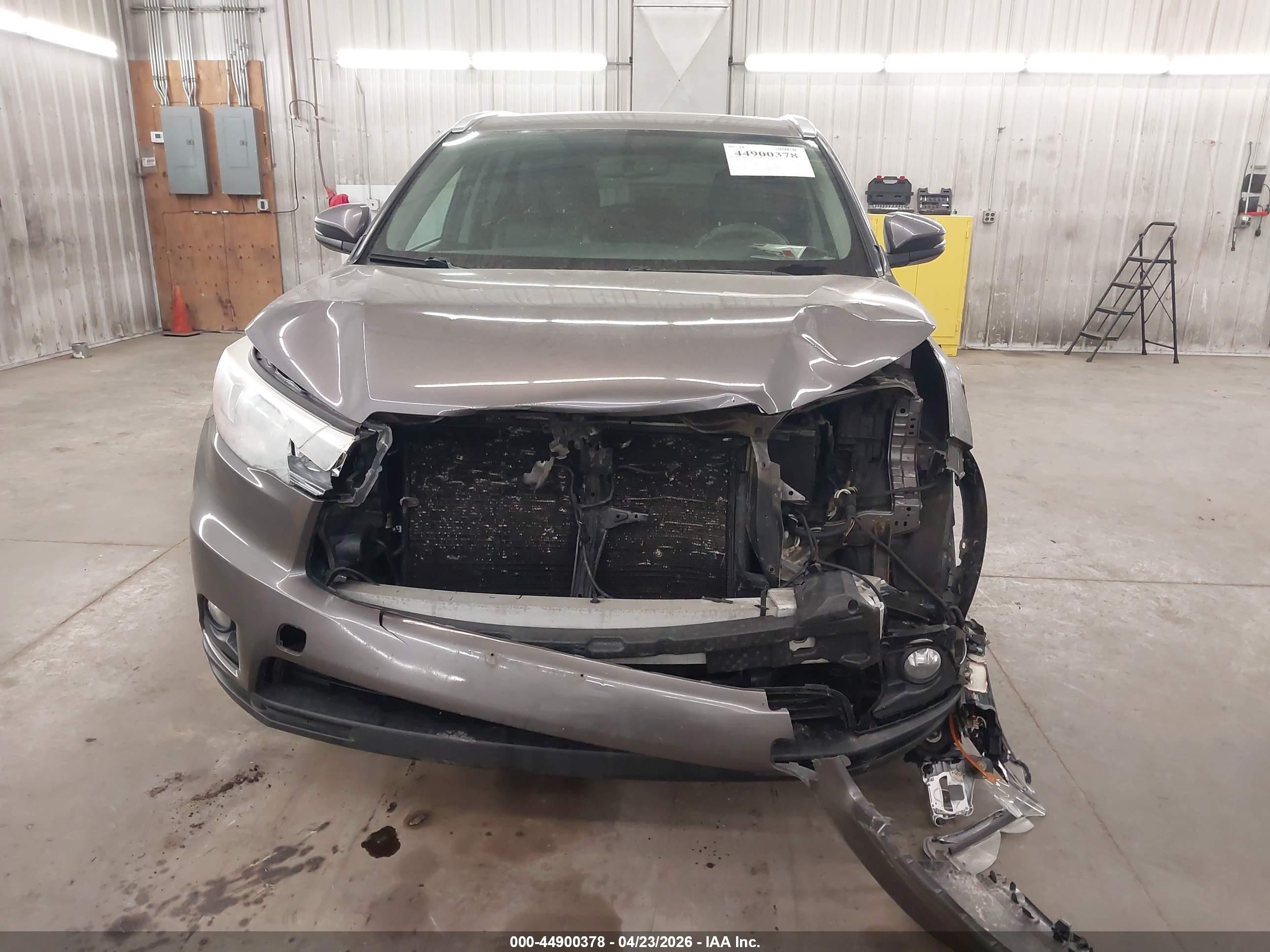 2015 Toyota Highlander Xle V6 Gray vin: 5TDJKRFHXFS085287