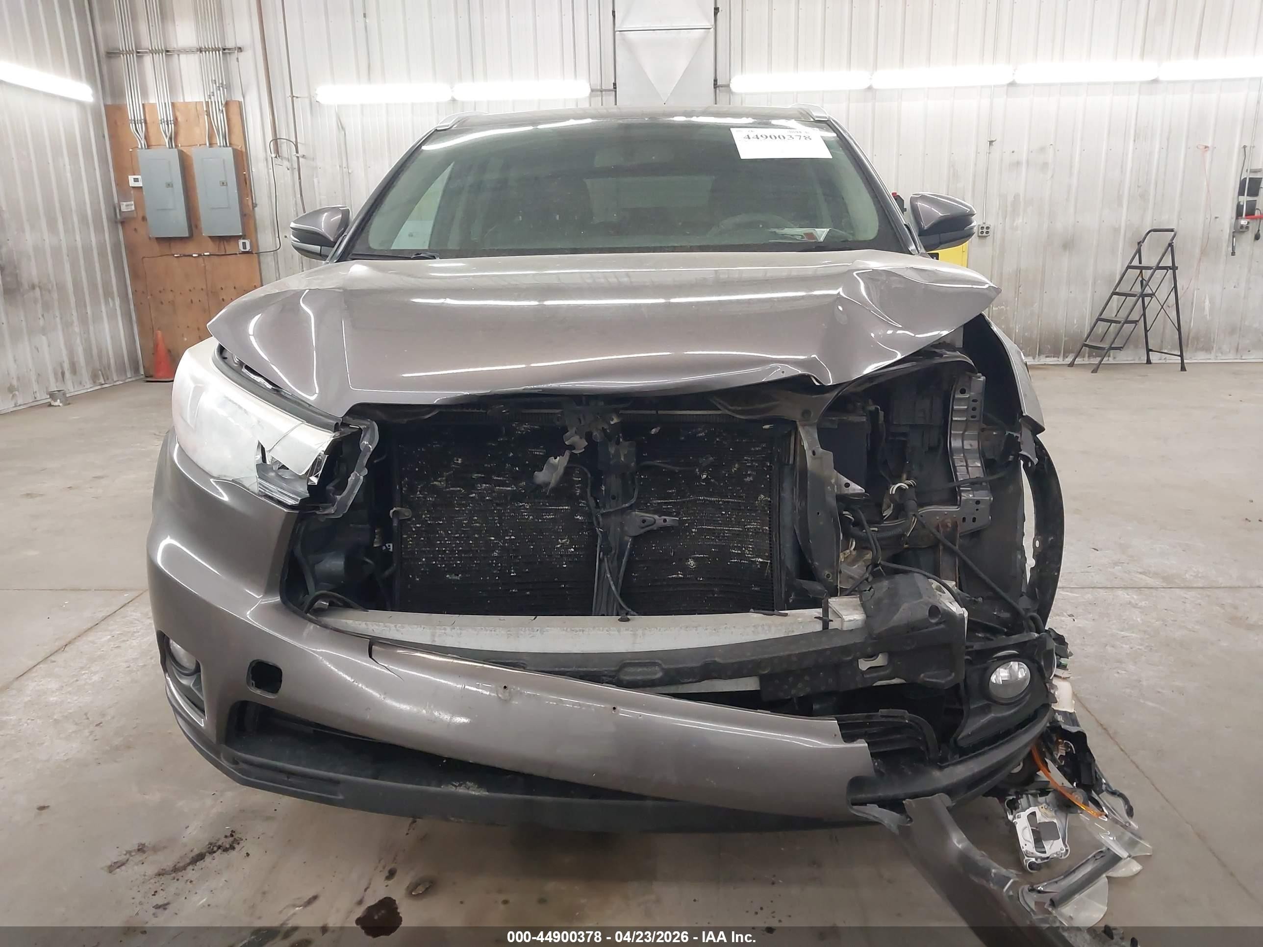 2015 Toyota Highlander Xle V6 Gray vin: 5TDJKRFHXFS085287