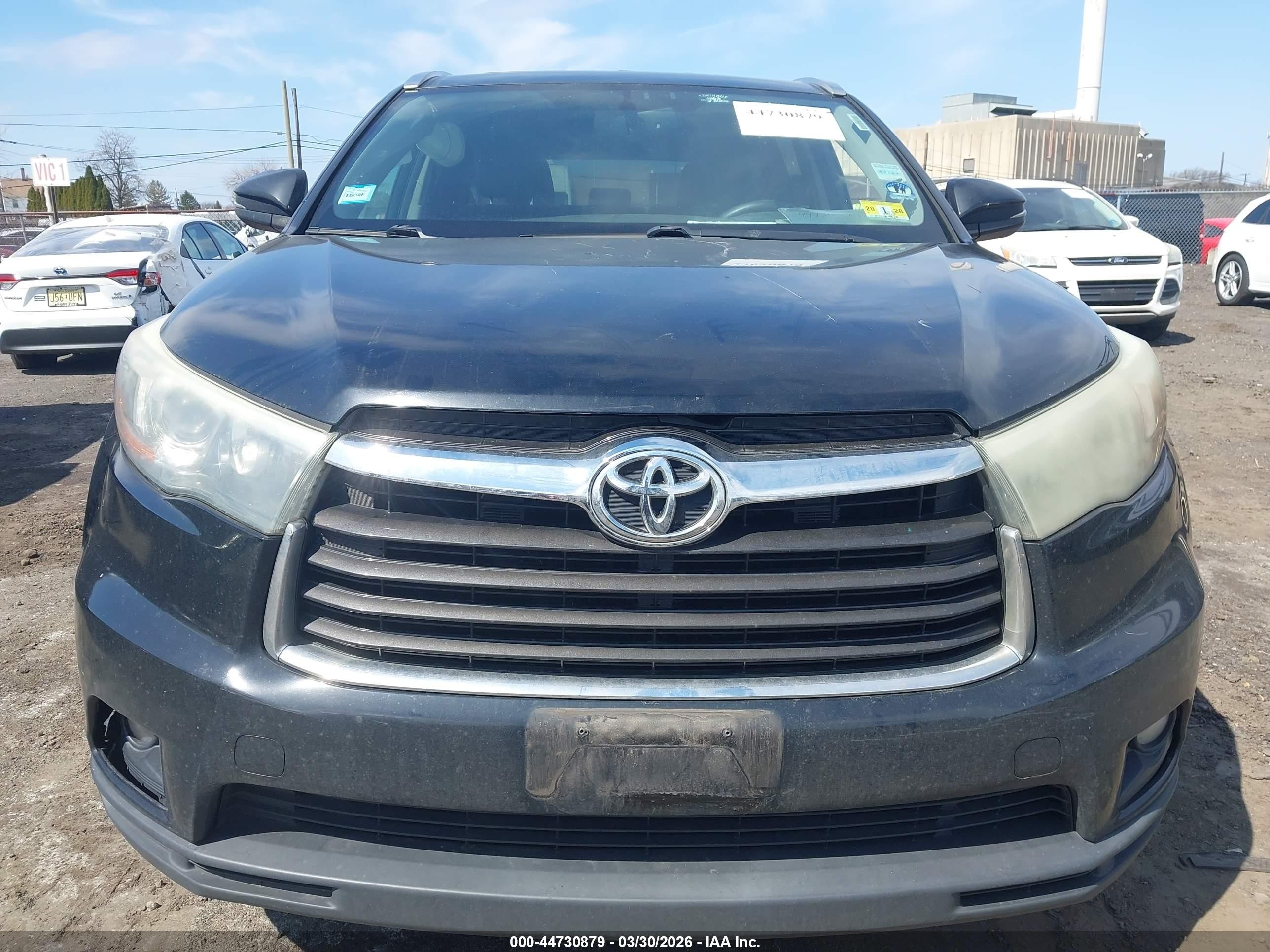 2015 Toyota Highlander Xle V6 Black vin: 5TDJKRFHXFS148419