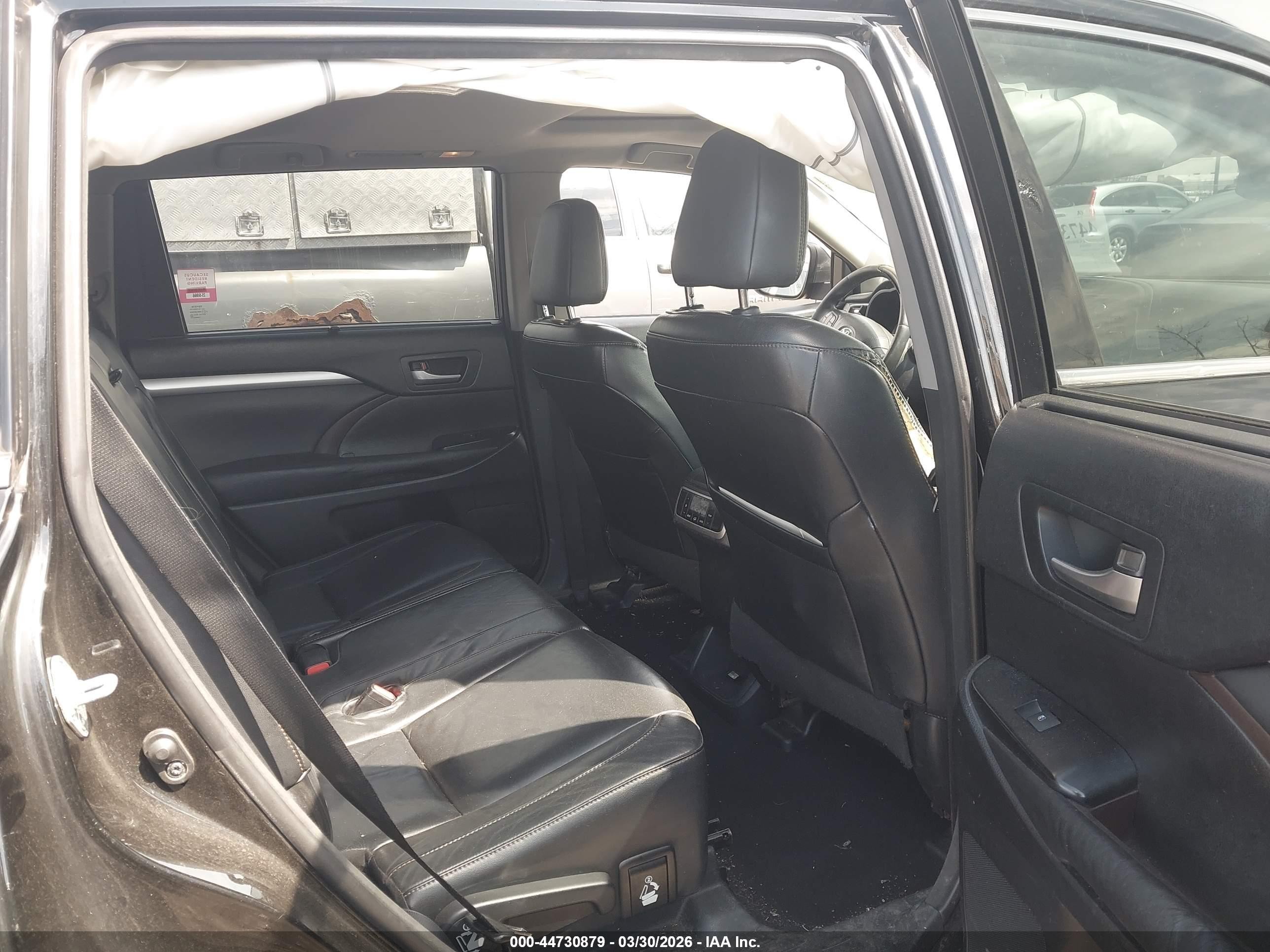 2015 Toyota Highlander Xle V6 Black vin: 5TDJKRFHXFS148419