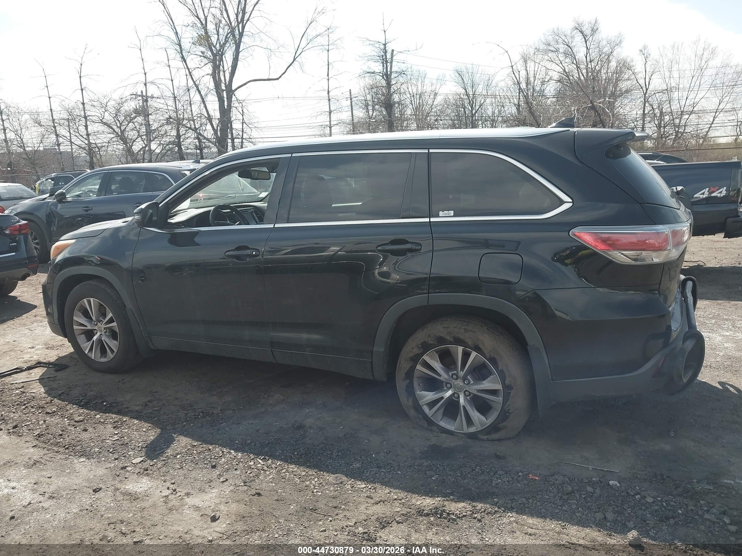 2015 Toyota Highlander Xle V6 Black vin: 5TDJKRFHXFS148419
