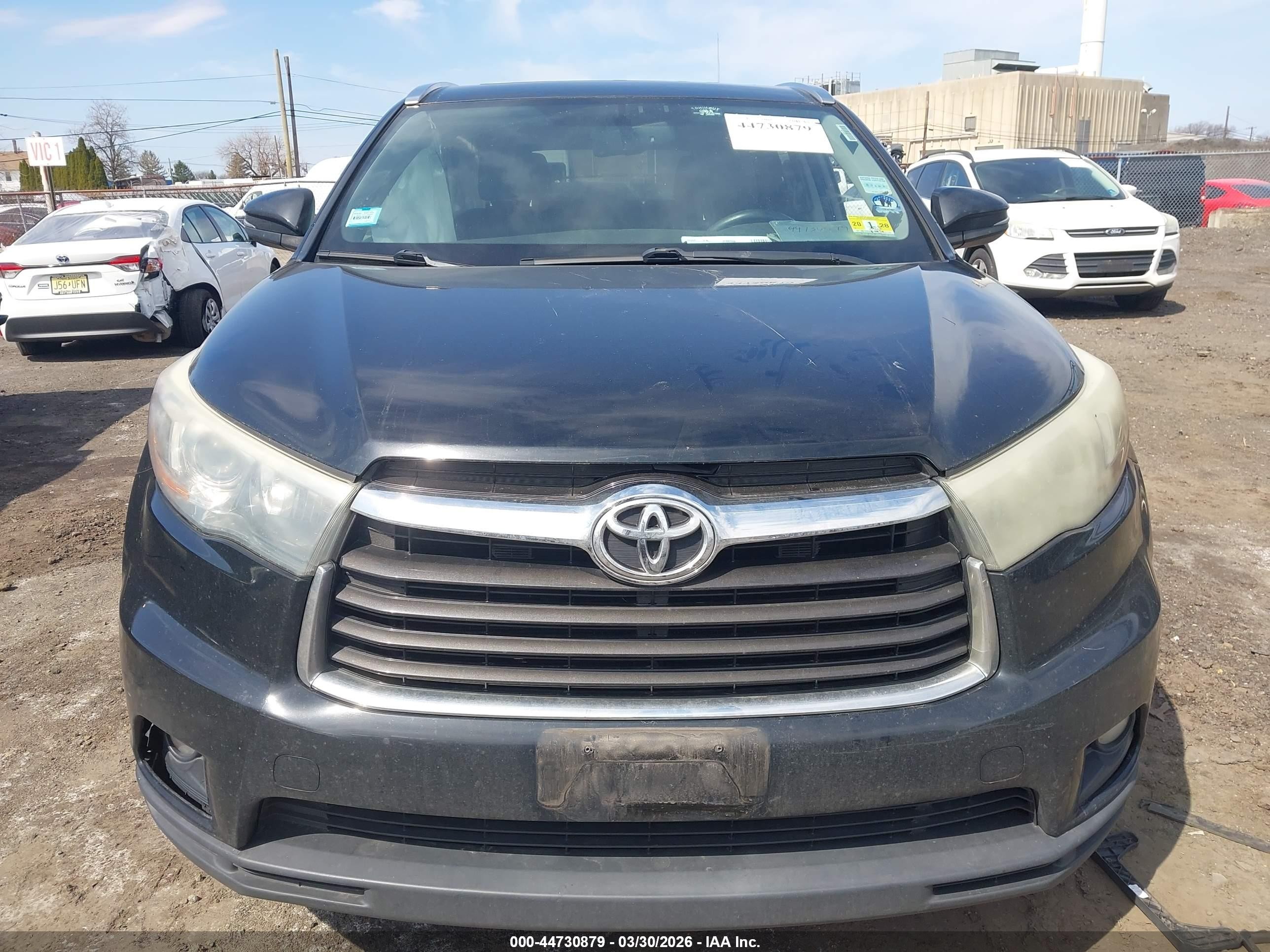 2015 Toyota Highlander Xle V6 Black vin: 5TDJKRFHXFS148419