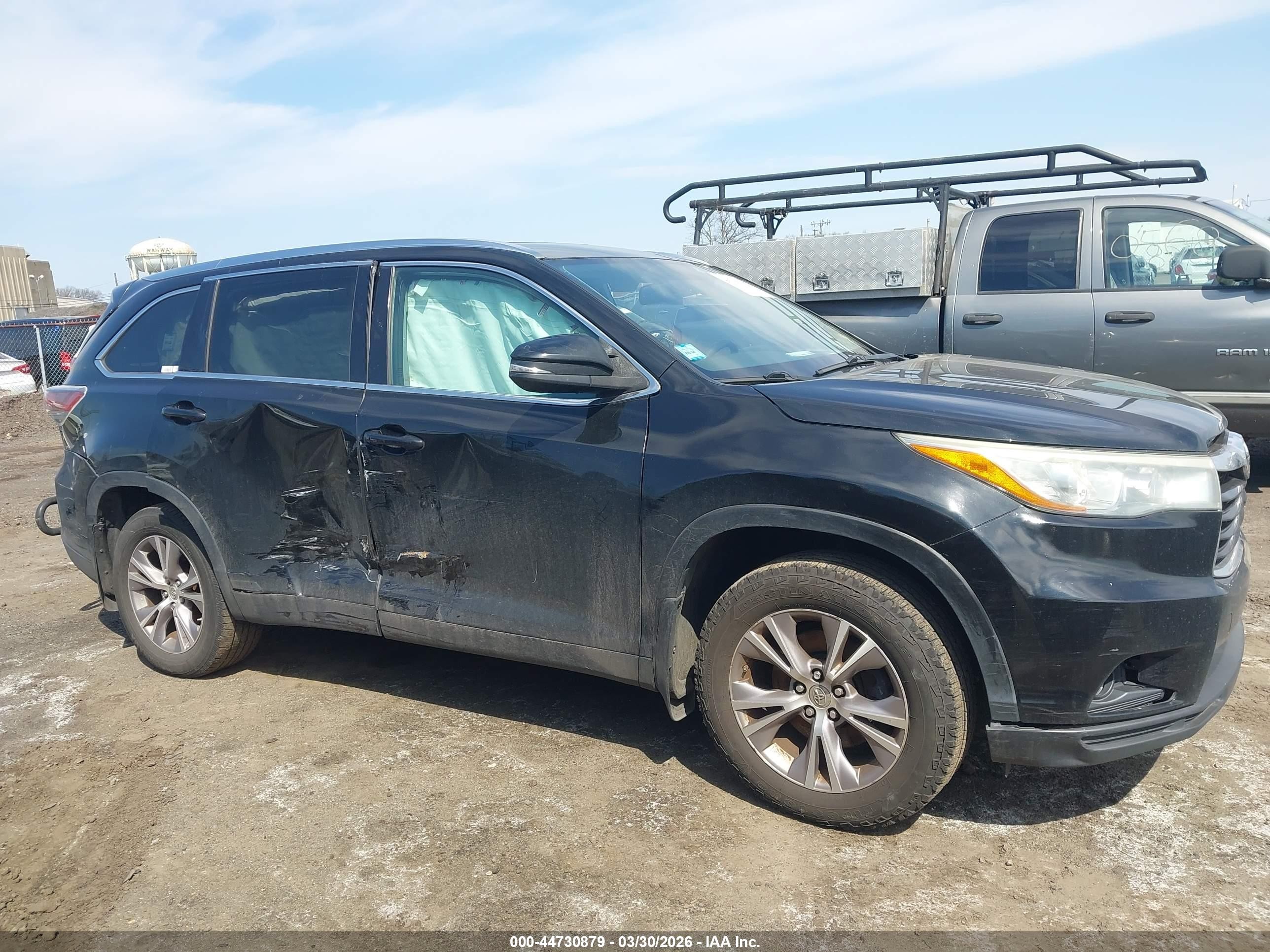 2015 Toyota Highlander Xle V6 Black vin: 5TDJKRFHXFS148419