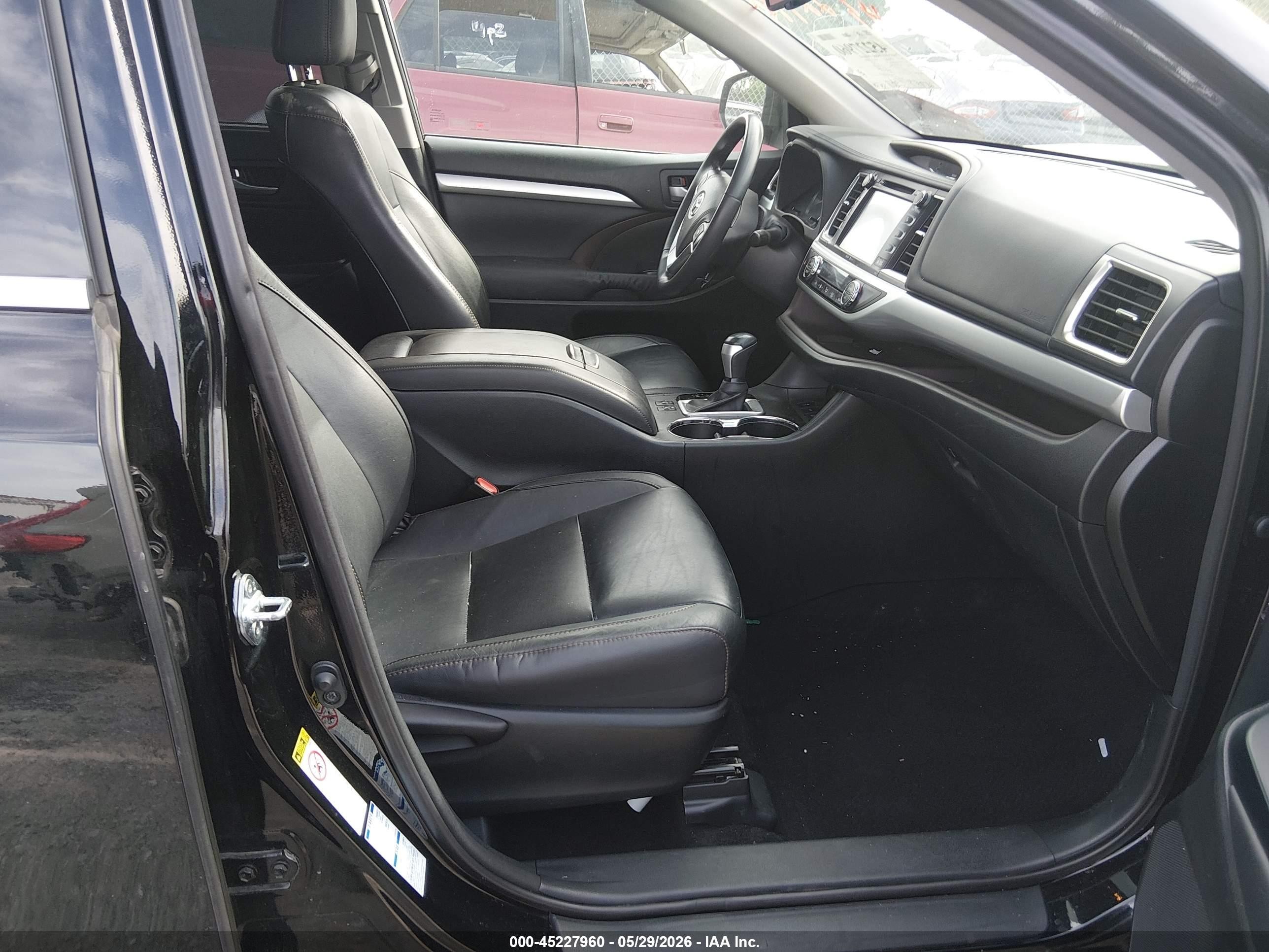 2015 Toyota Highlander Xle V6 Black vin: 5TDJKRFHXFS150140