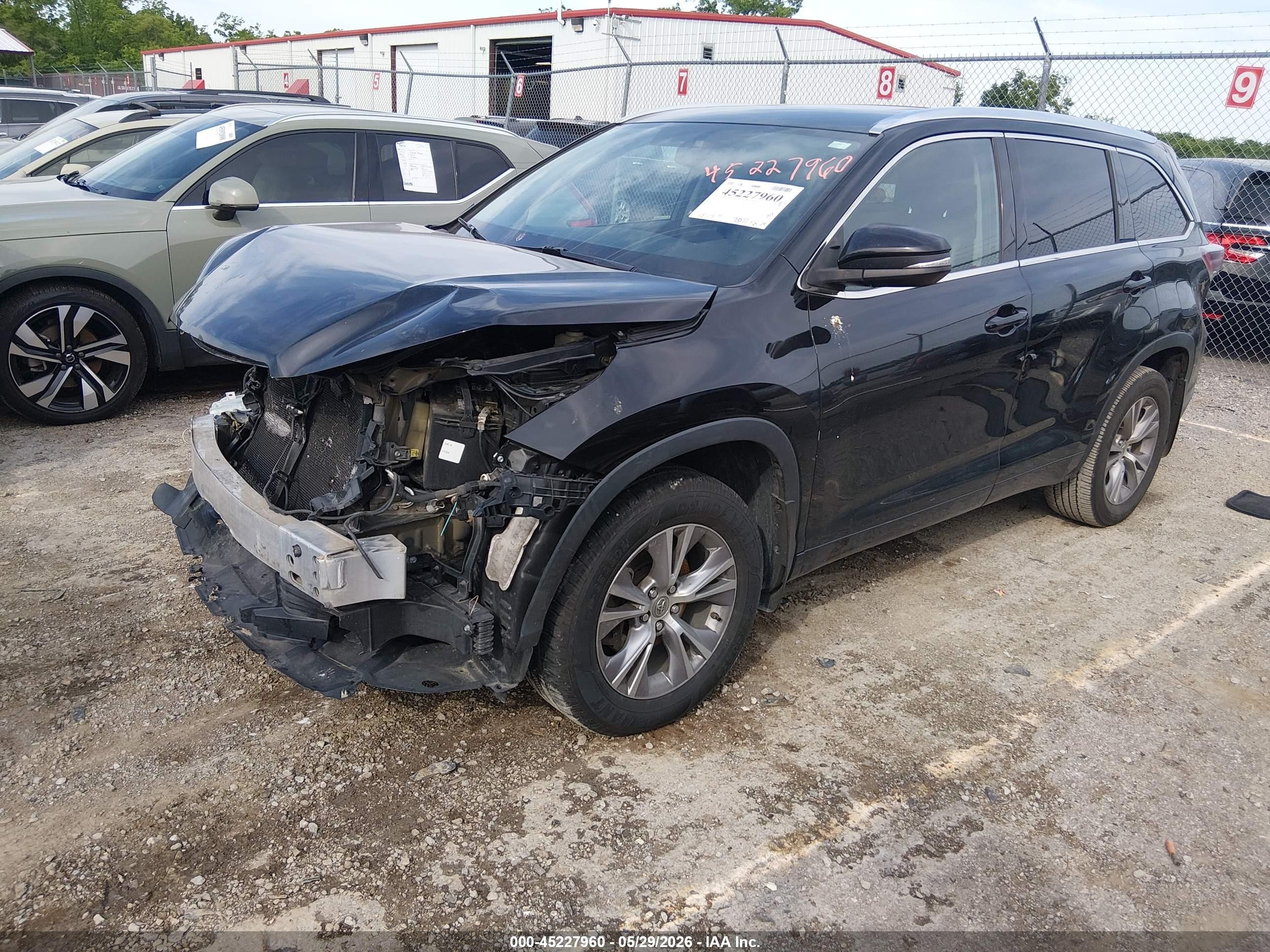 2015 Toyota Highlander Xle V6 Black vin: 5TDJKRFHXFS150140