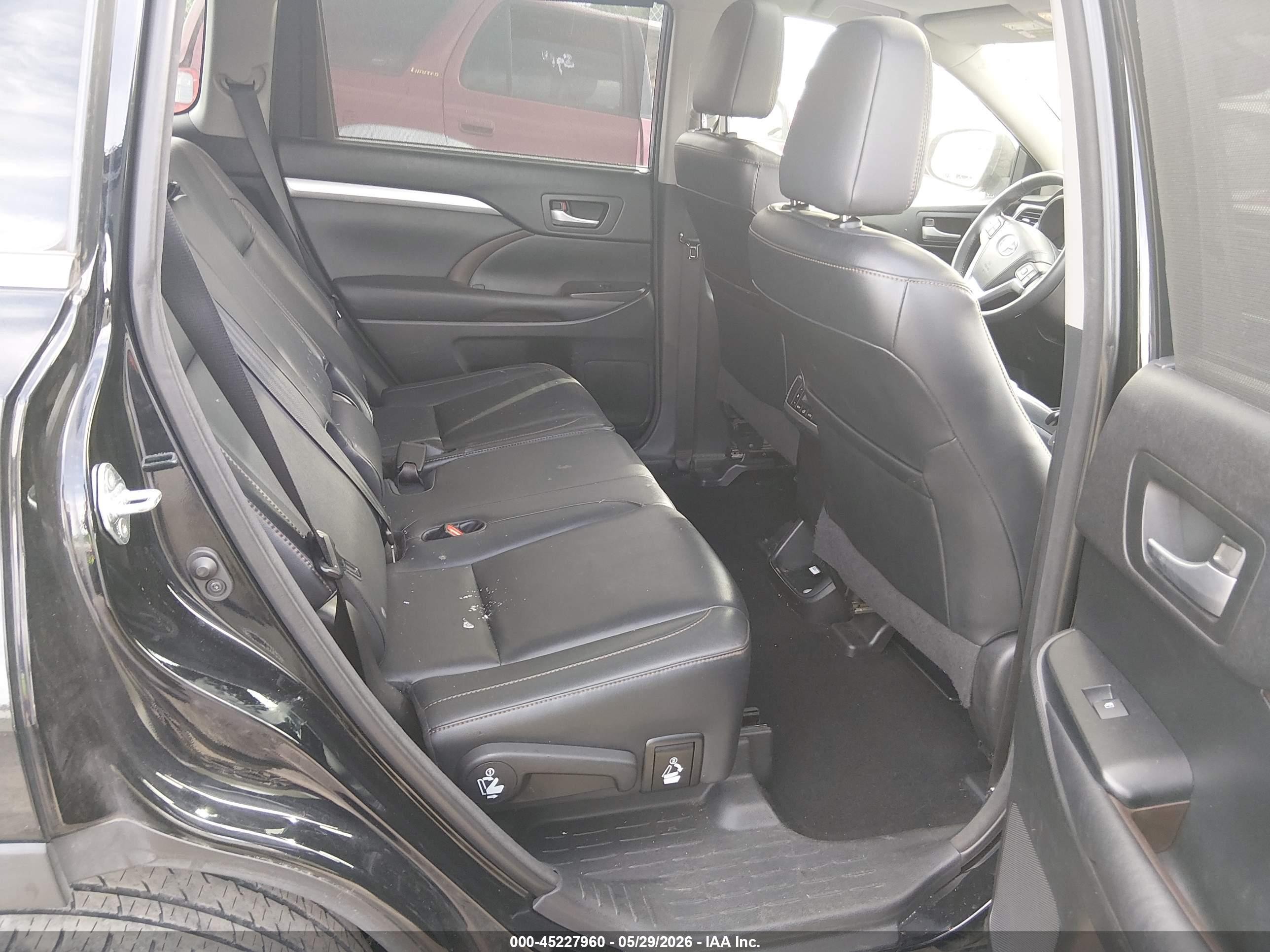 2015 Toyota Highlander Xle V6 Black vin: 5TDJKRFHXFS150140