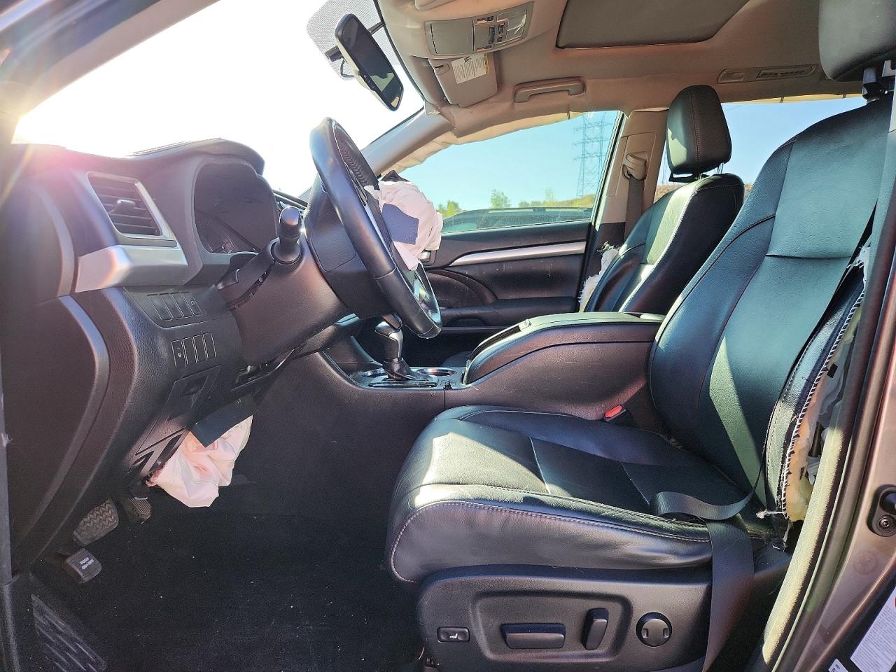 2015 Toyota Highlander Xle Gray vin: 5TDJKRFHXFS151935