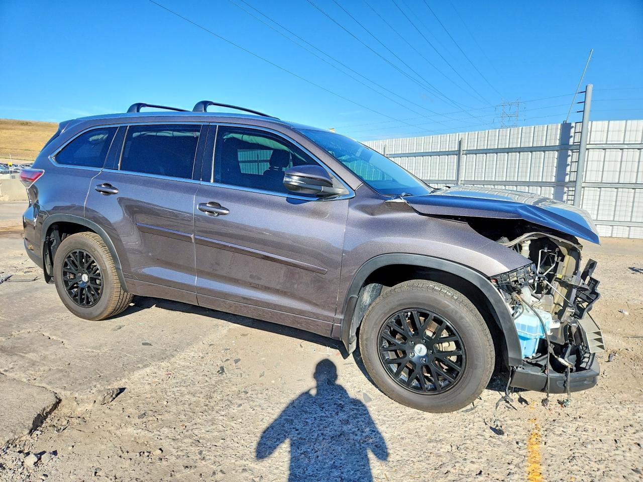 2015 Toyota Highlander Xle Gray vin: 5TDJKRFHXFS151935