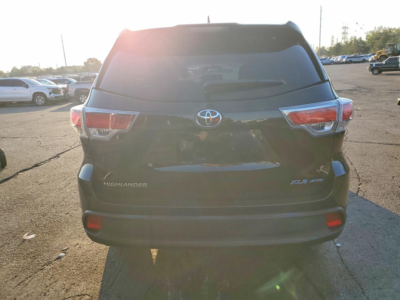 2015 Toyota Highlander Xle Black vin: 5TDJKRFHXFS207470