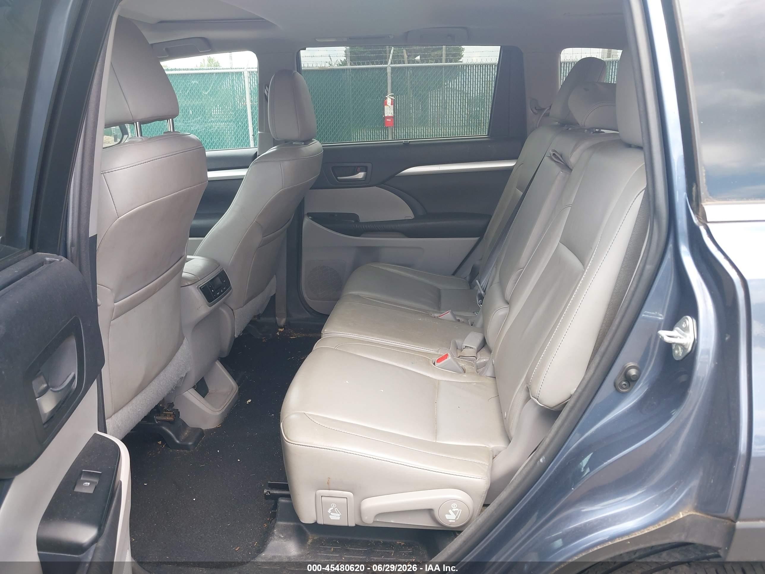 2015 Toyota Highlander Xle V6 Light Blue vin: 5TDJKRFHXFS210756