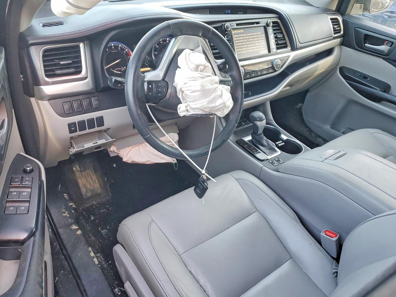 2015 Toyota Highlander Xle Black vin: 5TDJKRFHXFS224267