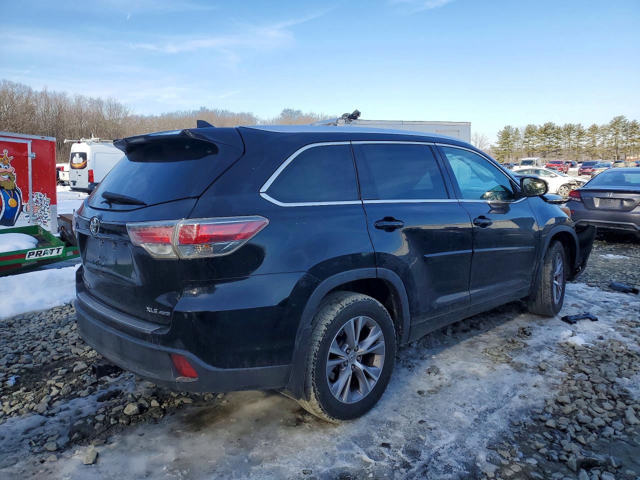 2015 Toyota Highlander Xle Black vin: 5TDJKRFHXFS224267