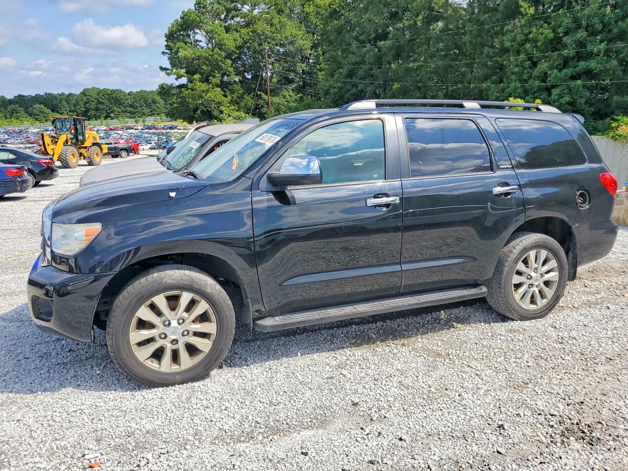 2010 Toyota Sequoia Limited Black vin: 5TDJW5G13AS027884