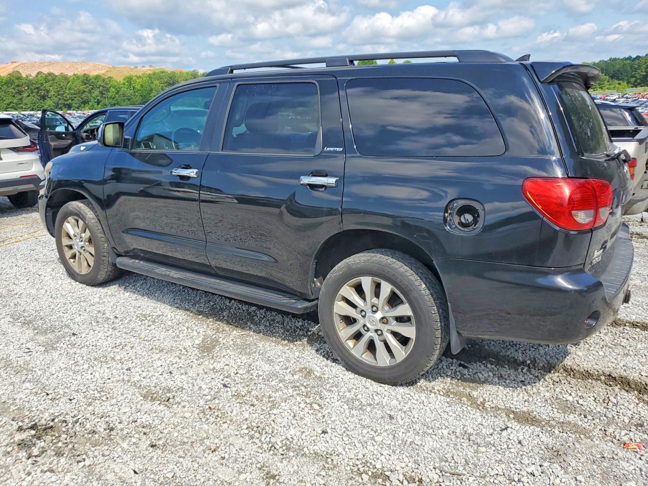 2010 Toyota Sequoia Limited Black vin: 5TDJW5G13AS027884