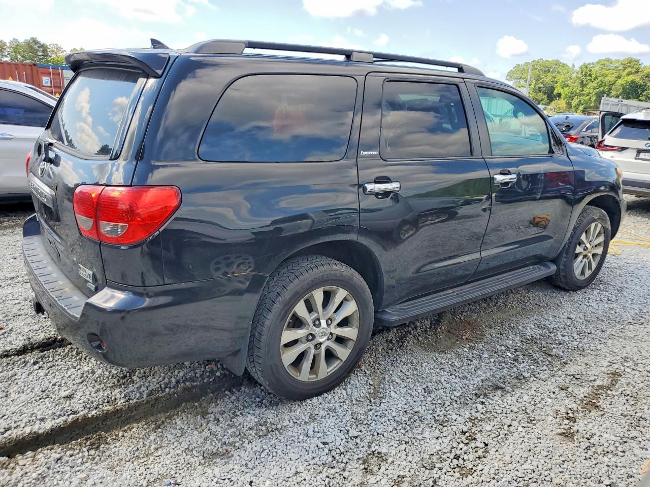 2010 Toyota Sequoia Limited Black vin: 5TDJW5G13AS027884