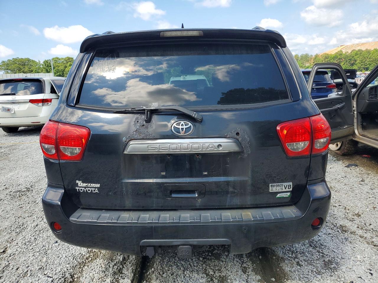 2010 Toyota Sequoia Limited Black vin: 5TDJW5G13AS027884