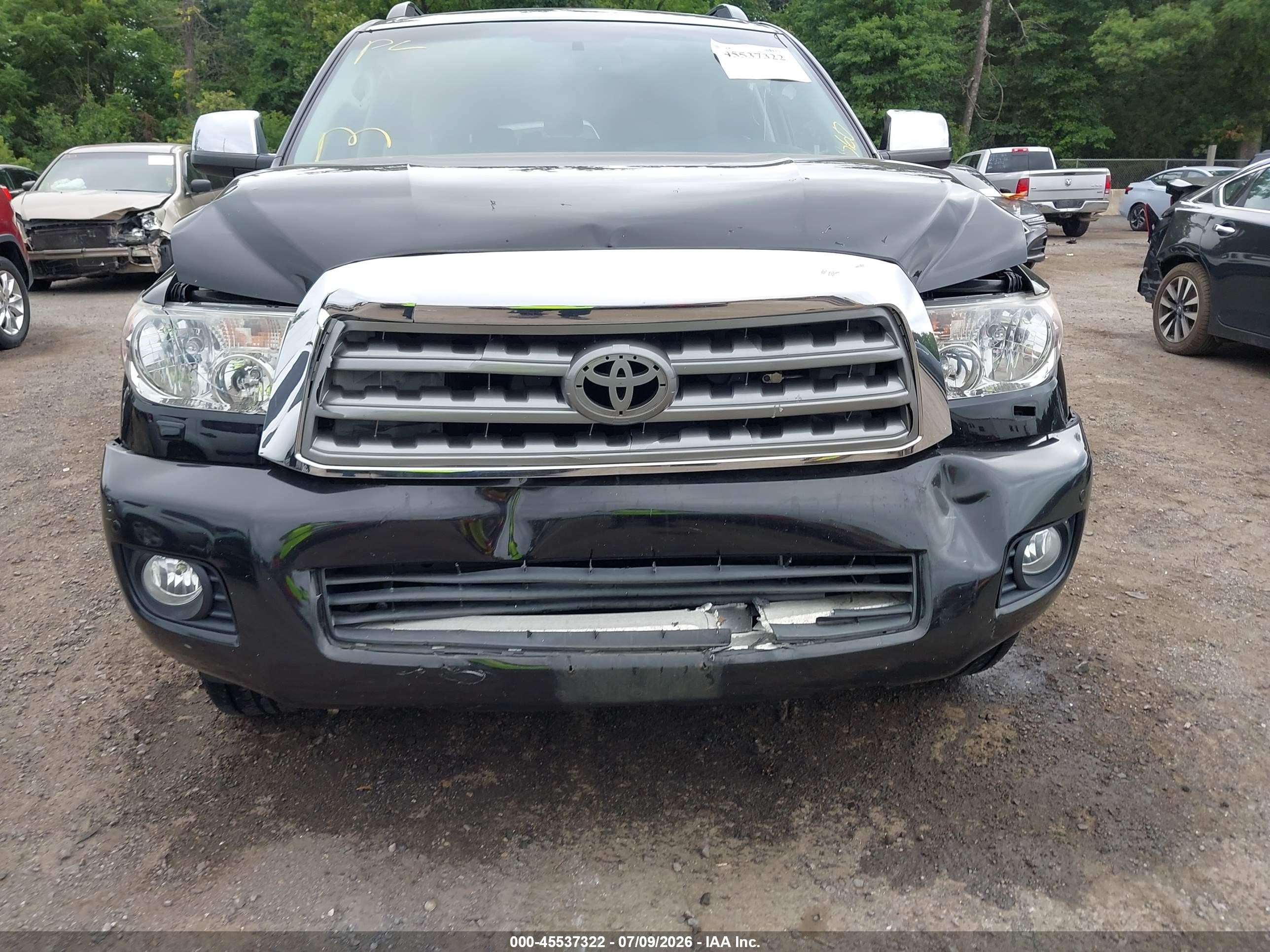 2014 Toyota Sequoia Limited 5.7l V8 Black vin: 5TDJW5G13ES096628