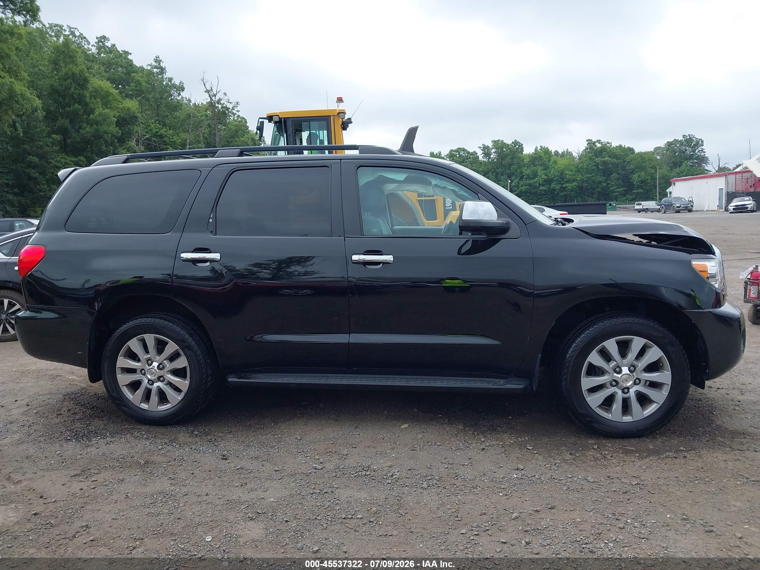 2014 Toyota Sequoia Limited 5.7l V8 Black vin: 5TDJW5G13ES096628