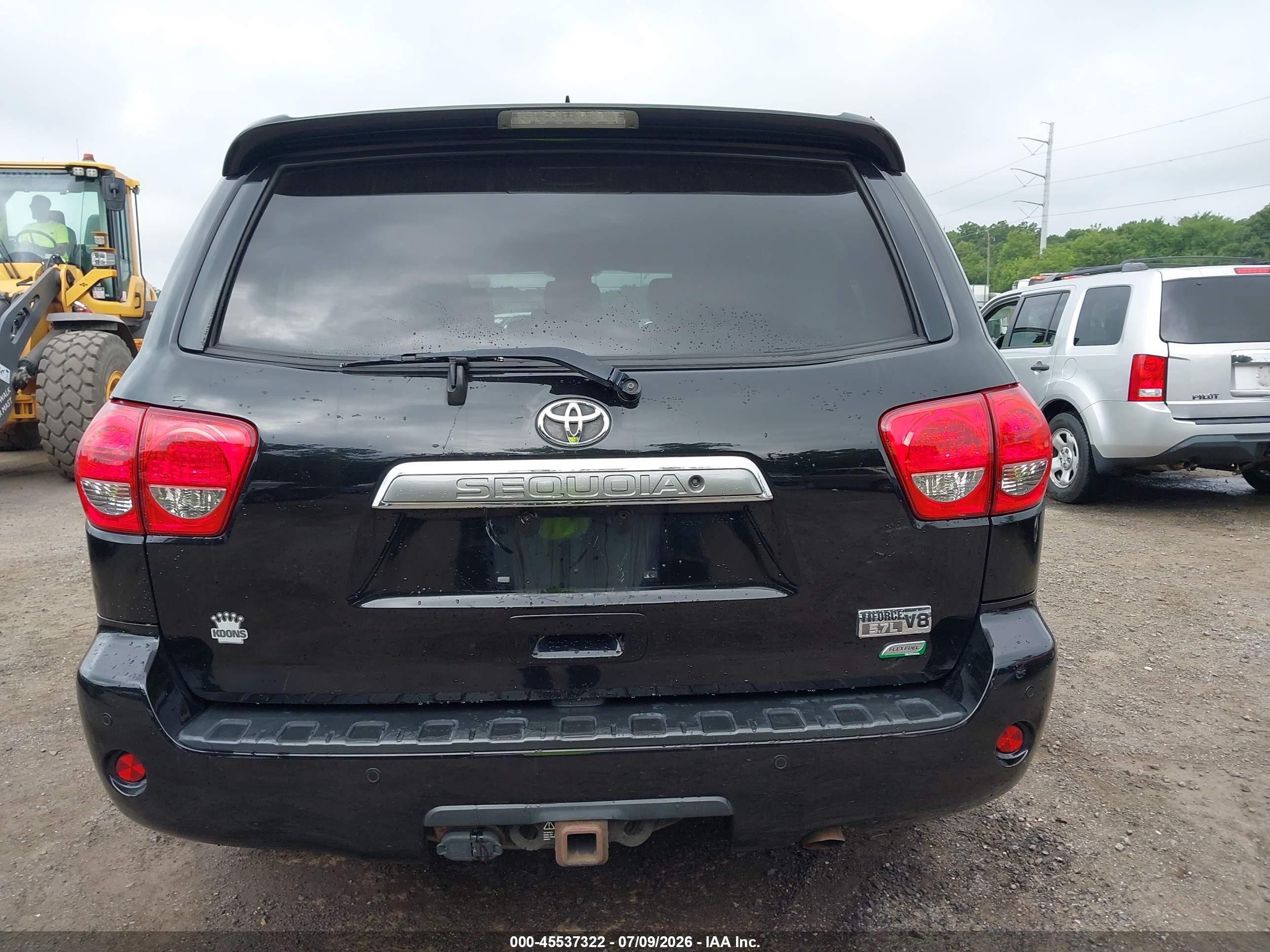 2014 Toyota Sequoia Limited 5.7l V8 Black vin: 5TDJW5G13ES096628