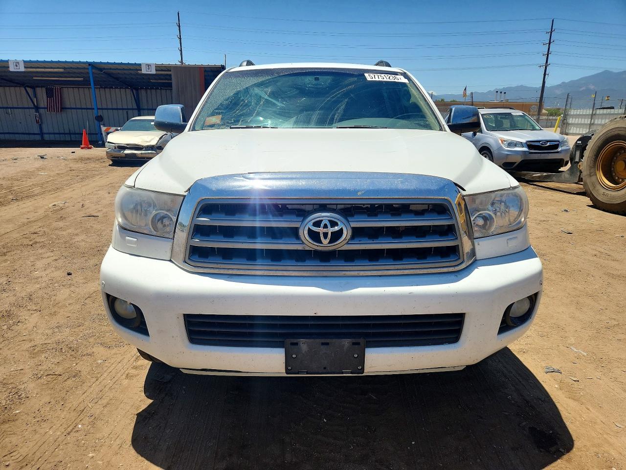 2010 Toyota Sequoia Limited White vin: 5TDJW5G14AS025187