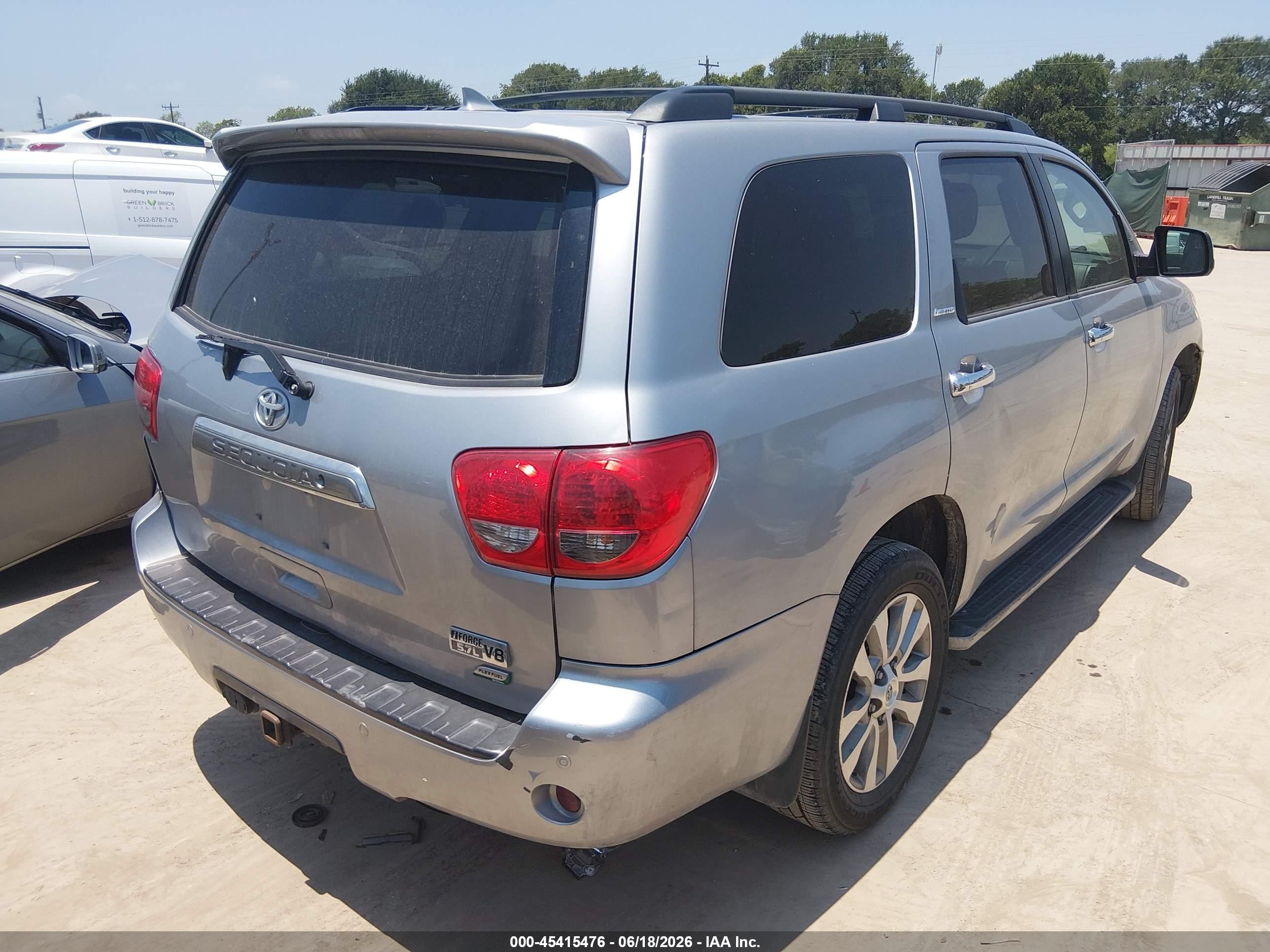 2014 Toyota Sequoia Limited 5.7l V8 Silver vin: 5TDJW5G16ES098566