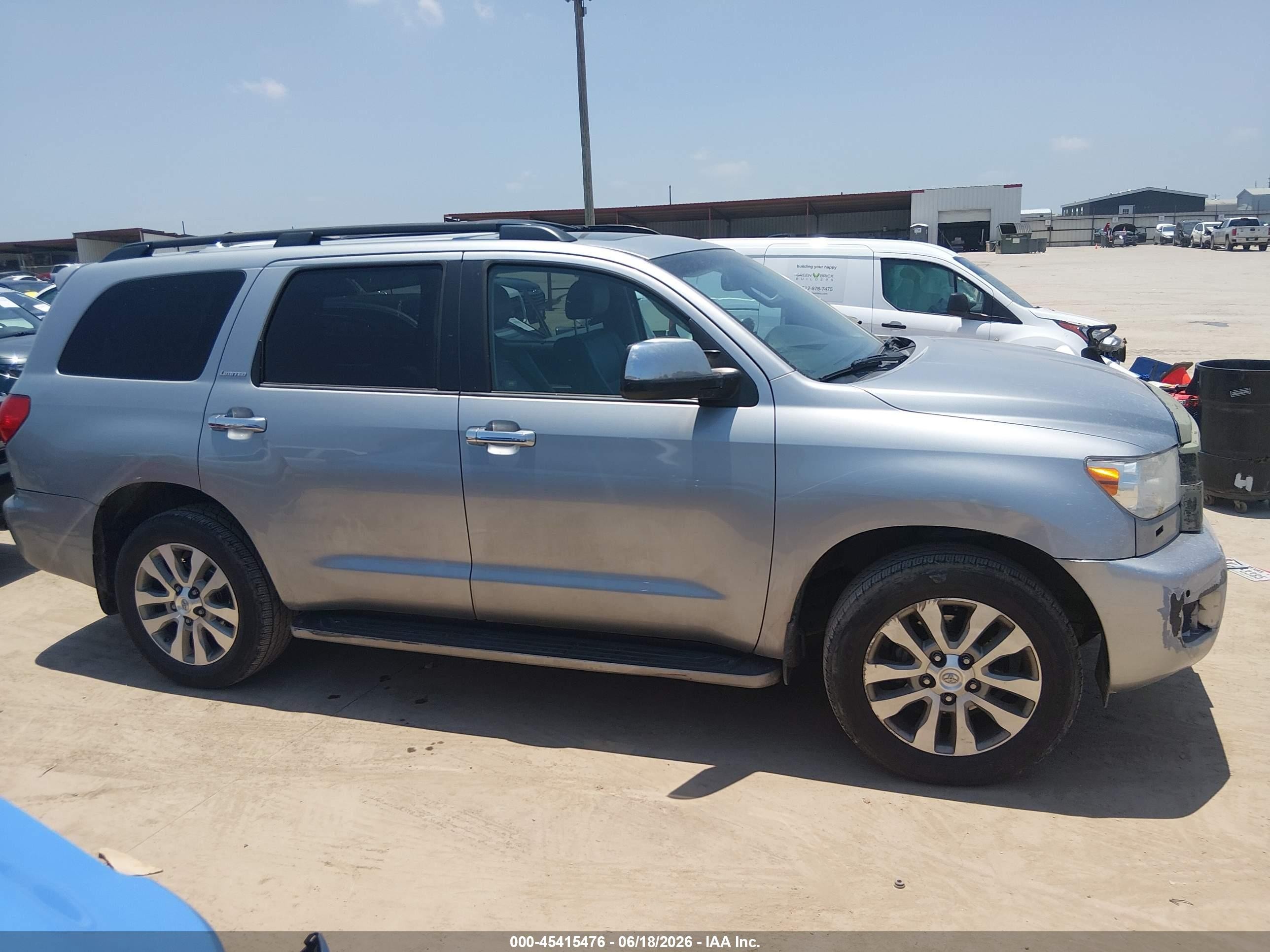 2014 Toyota Sequoia Limited 5.7l V8 Silver vin: 5TDJW5G16ES098566