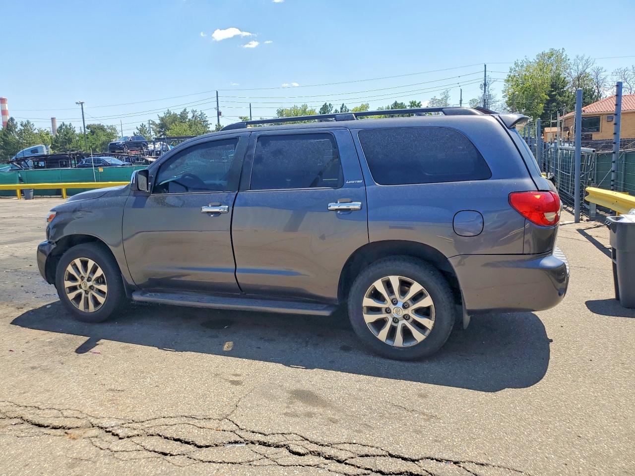 2014 Toyota Sequoia Limited Gray vin: 5TDJW5G17ES105749