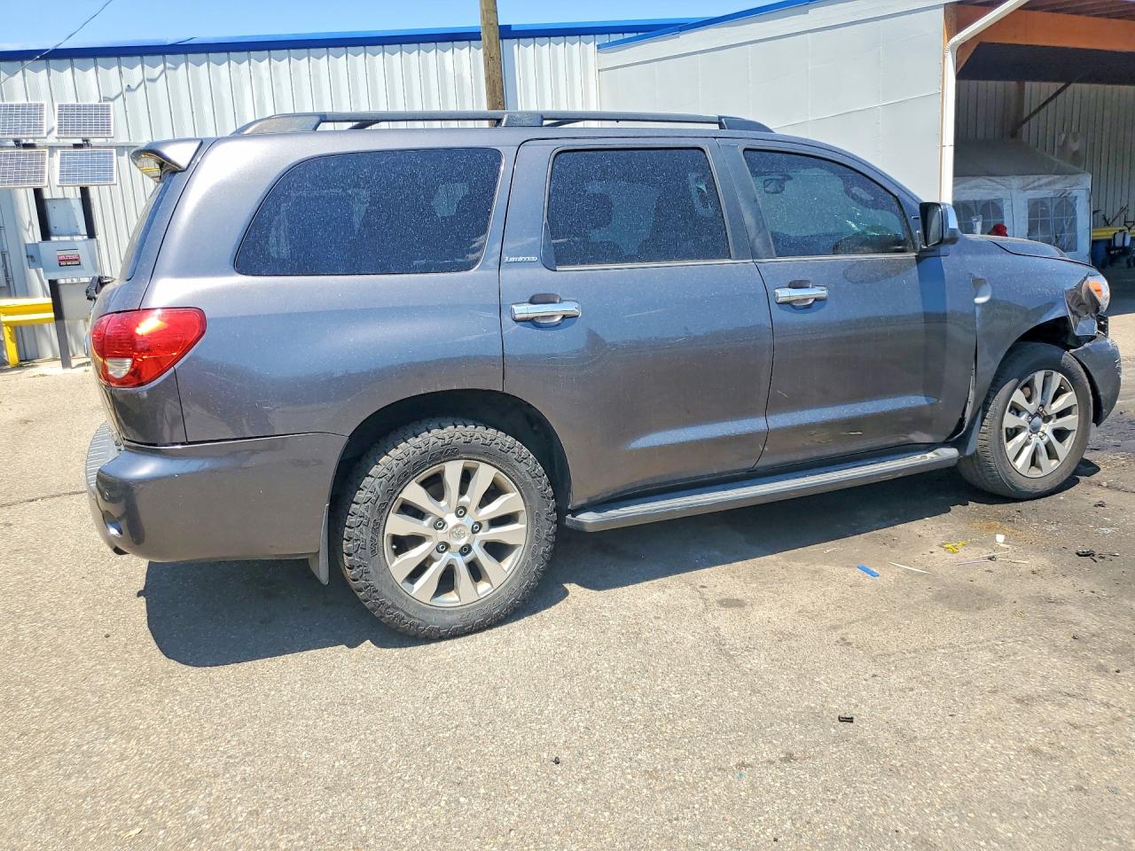 2014 Toyota Sequoia Limited Gray vin: 5TDJW5G17ES105749