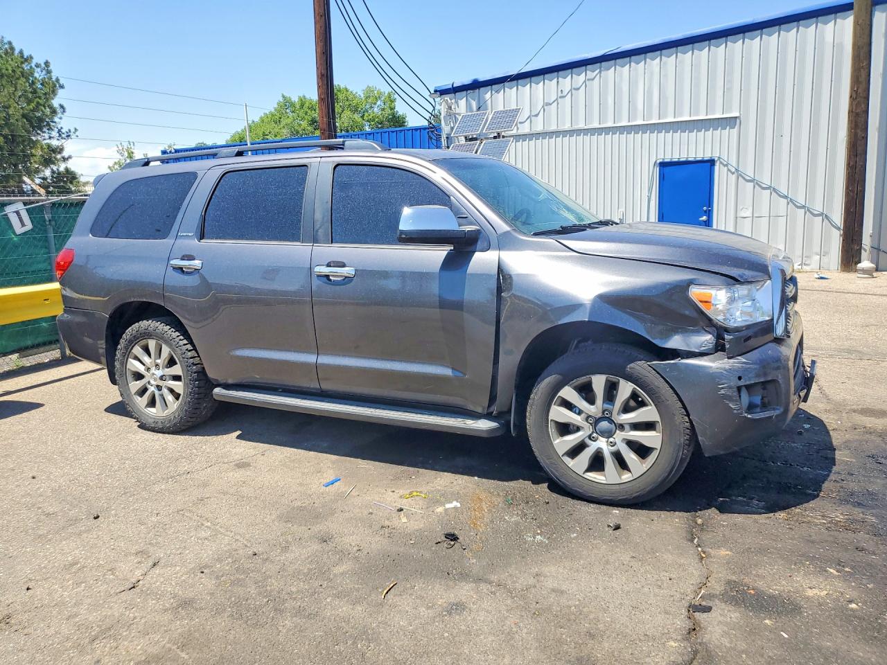 2014 Toyota Sequoia Limited Gray vin: 5TDJW5G17ES105749
