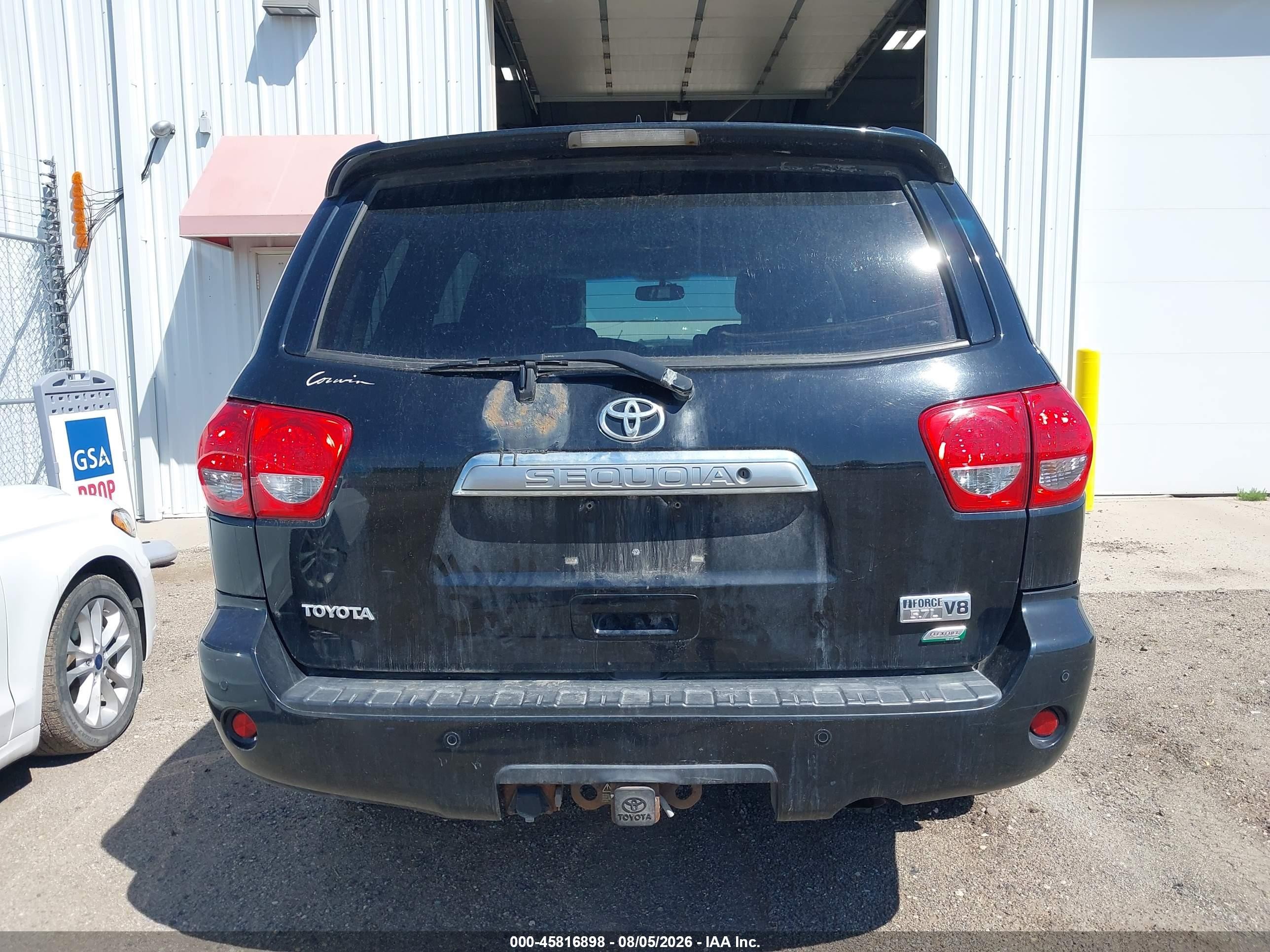 2010 Toyota Sequoia Limited 5.7l V8 Black vin: 5TDJW5G18AS032269