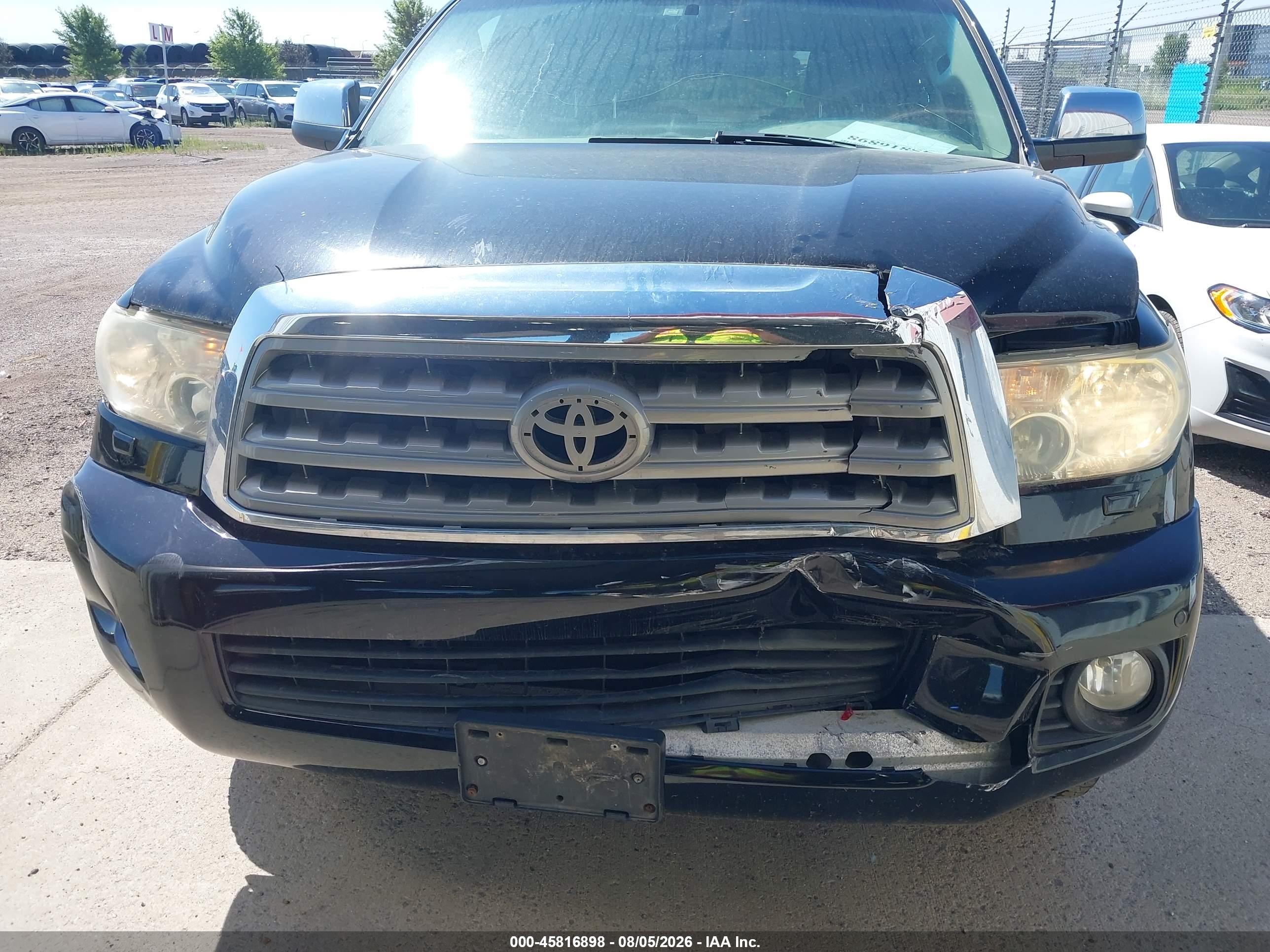2010 Toyota Sequoia Limited 5.7l V8 Black vin: 5TDJW5G18AS032269