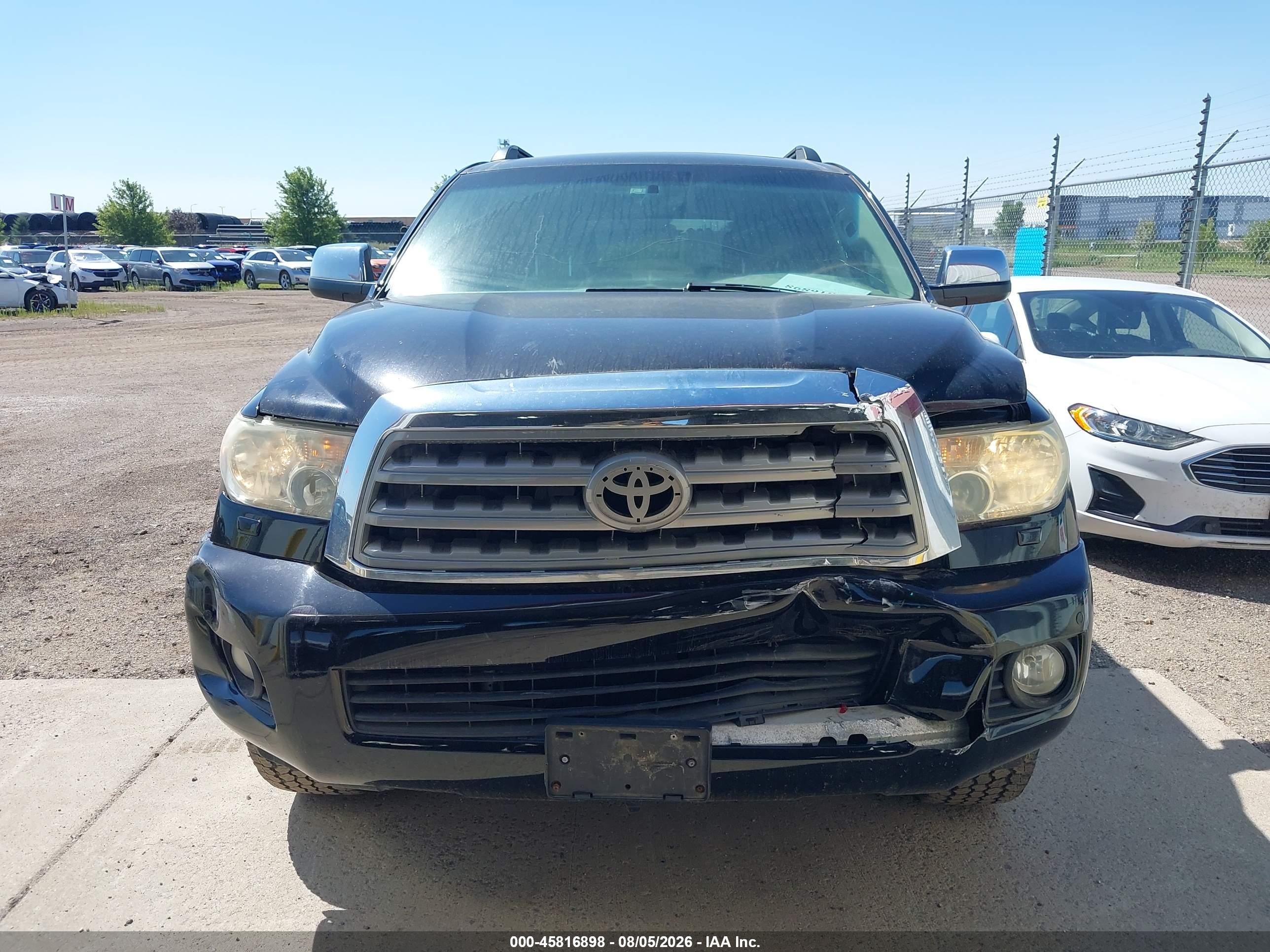 2010 Toyota Sequoia Limited 5.7l V8 Black vin: 5TDJW5G18AS032269