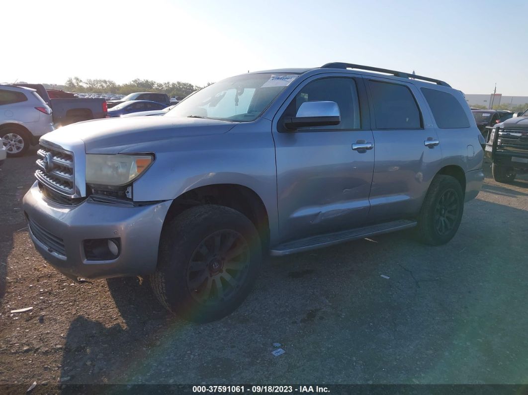 2010 Toyota Sequoia Limited 5.7l V8 Gray vin: 5TDJY5G10AS035113