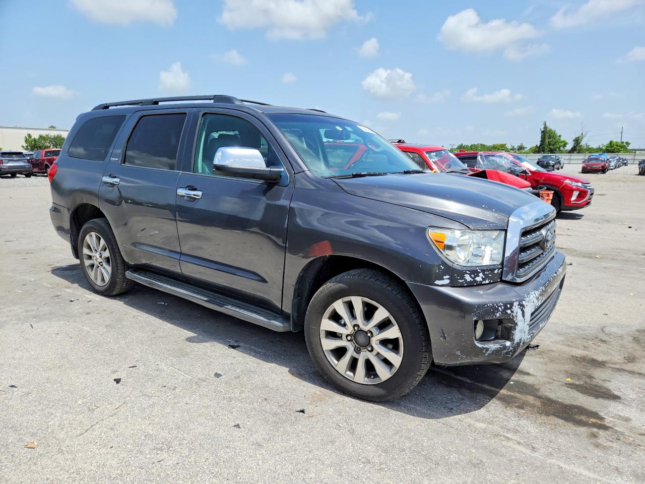 2011 Toyota Sequoia Limited Серый vin: 5TDJY5G10BS040474