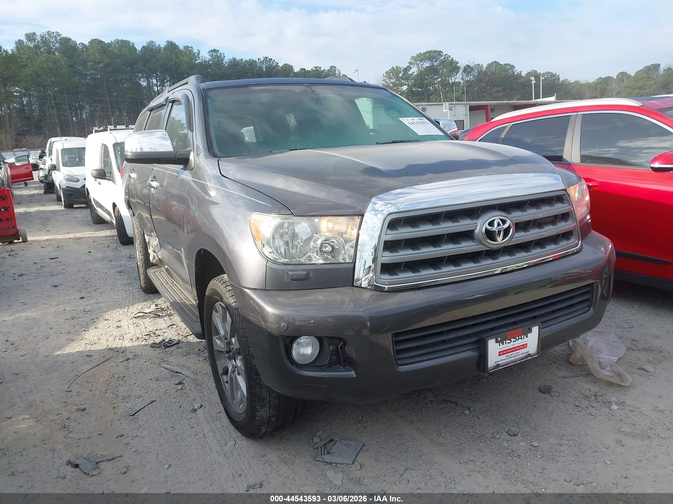 2012 Toyota Sequoia Limited 5.7l V8 Gray vin: 5TDJY5G11CS065336