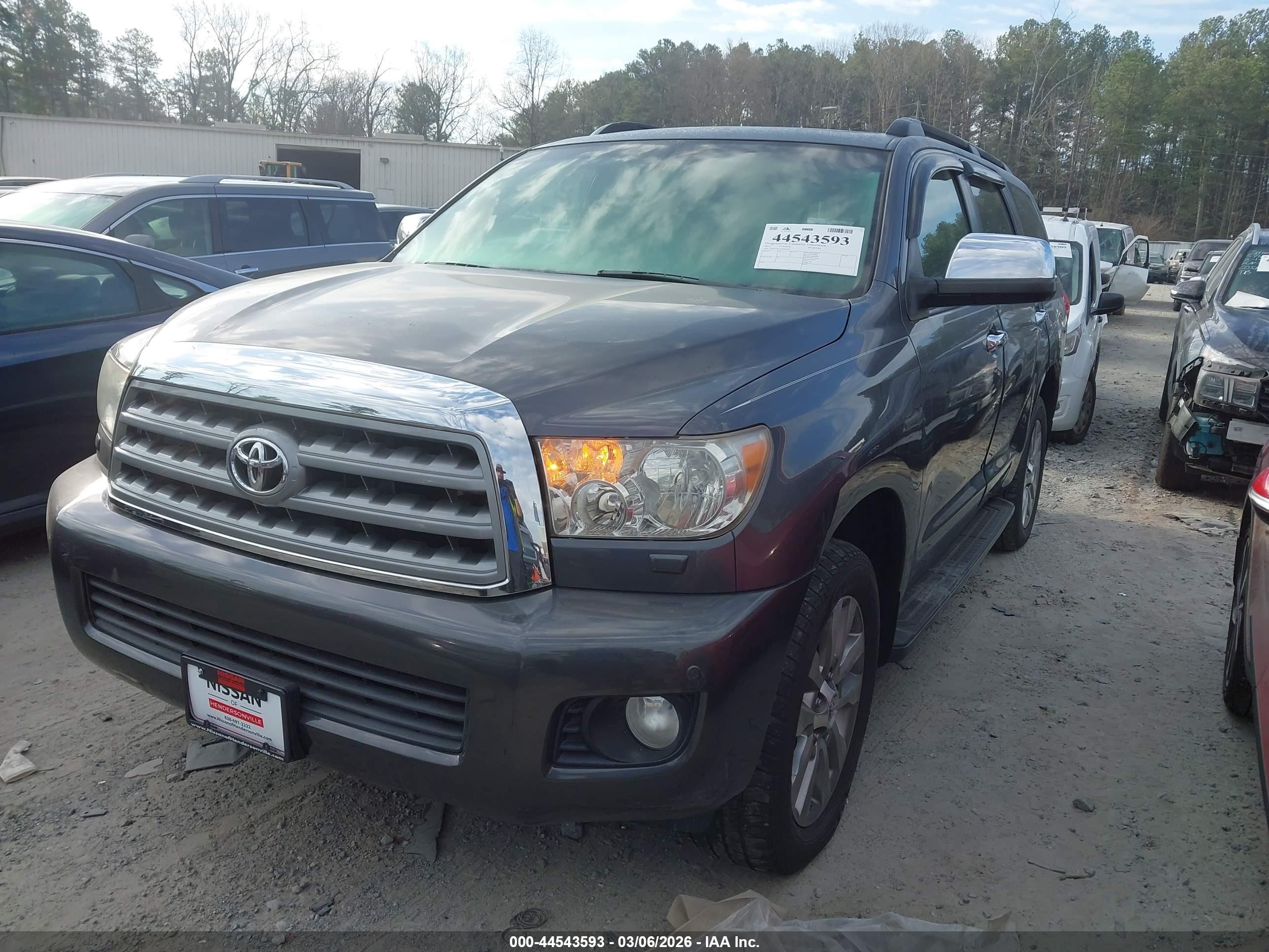 2012 Toyota Sequoia Limited 5.7l V8 Gray vin: 5TDJY5G11CS065336