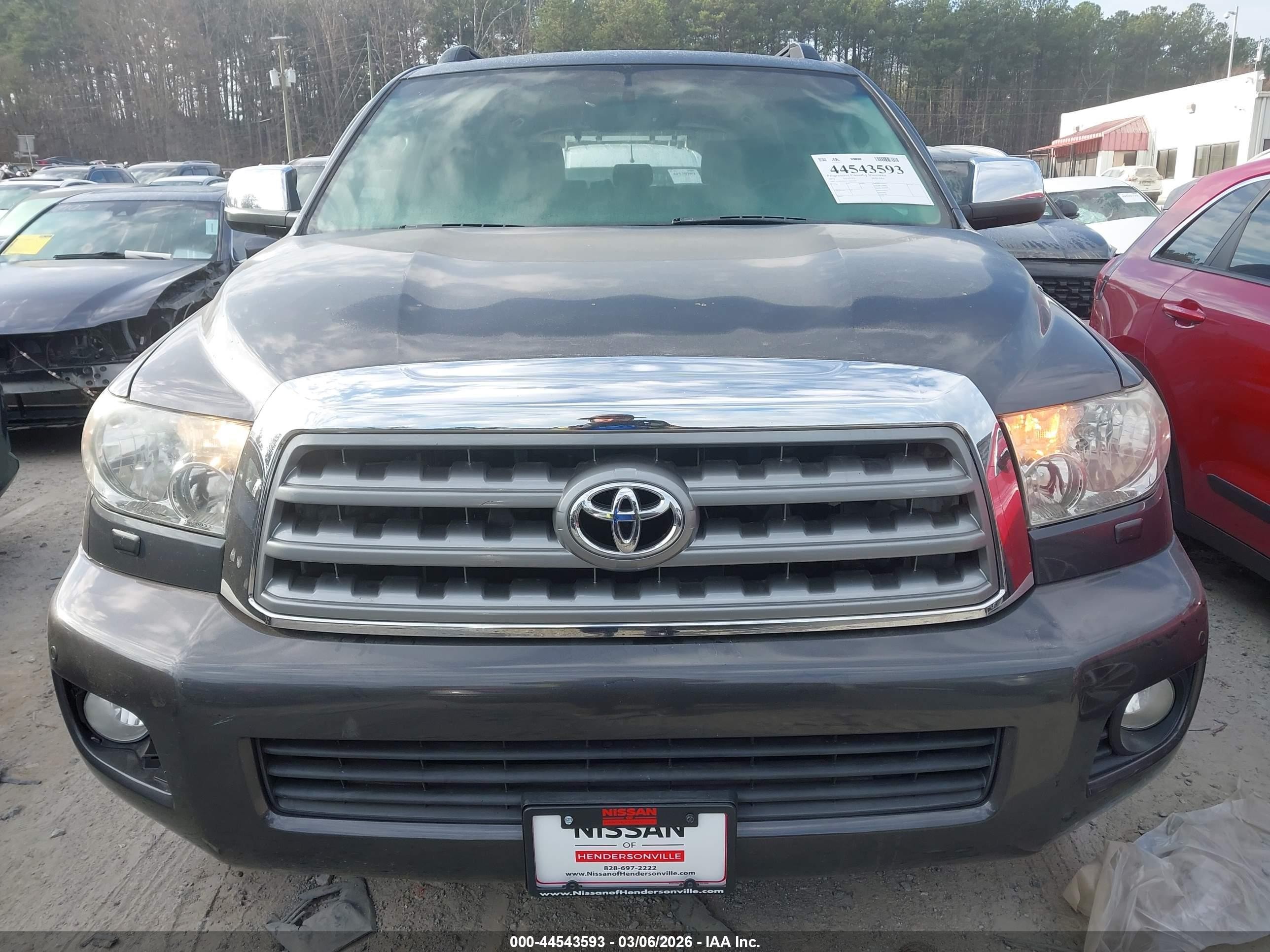 2012 Toyota Sequoia Limited 5.7l V8 Gray vin: 5TDJY5G11CS065336