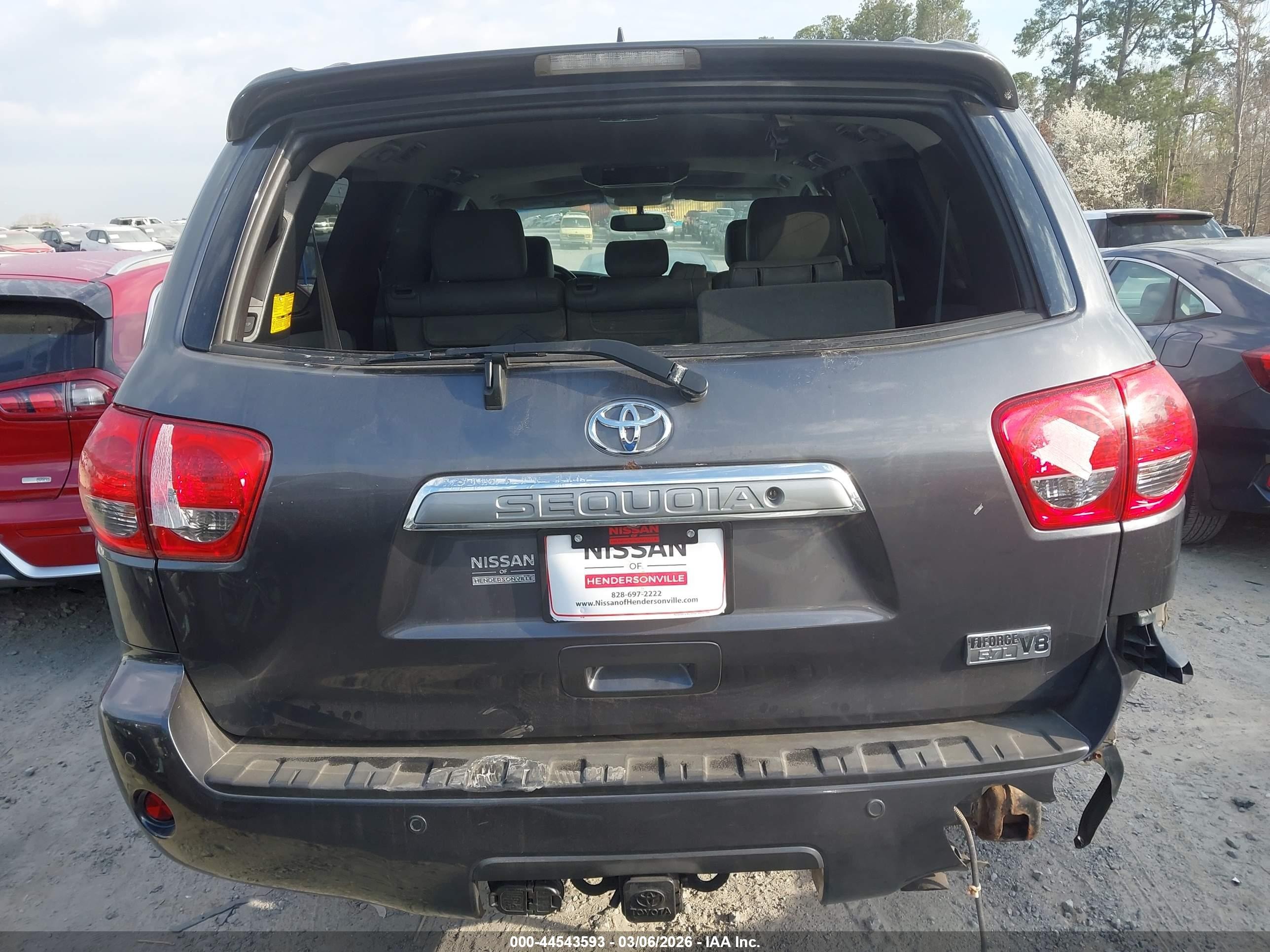 2012 Toyota Sequoia Limited 5.7l V8 Gray vin: 5TDJY5G11CS065336