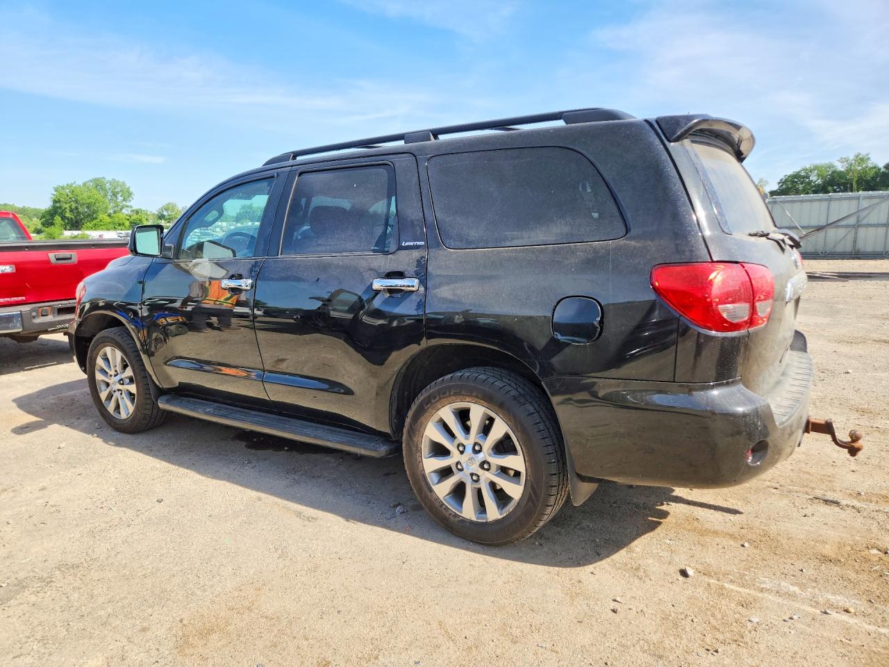 2011 Toyota Sequoia Limited Black vin: 5TDJY5G12BS045644