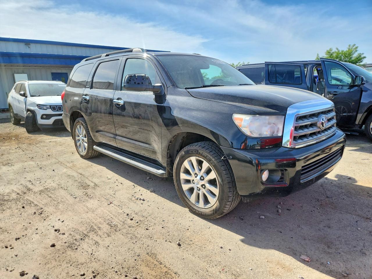 2011 Toyota Sequoia Limited Black vin: 5TDJY5G12BS045644