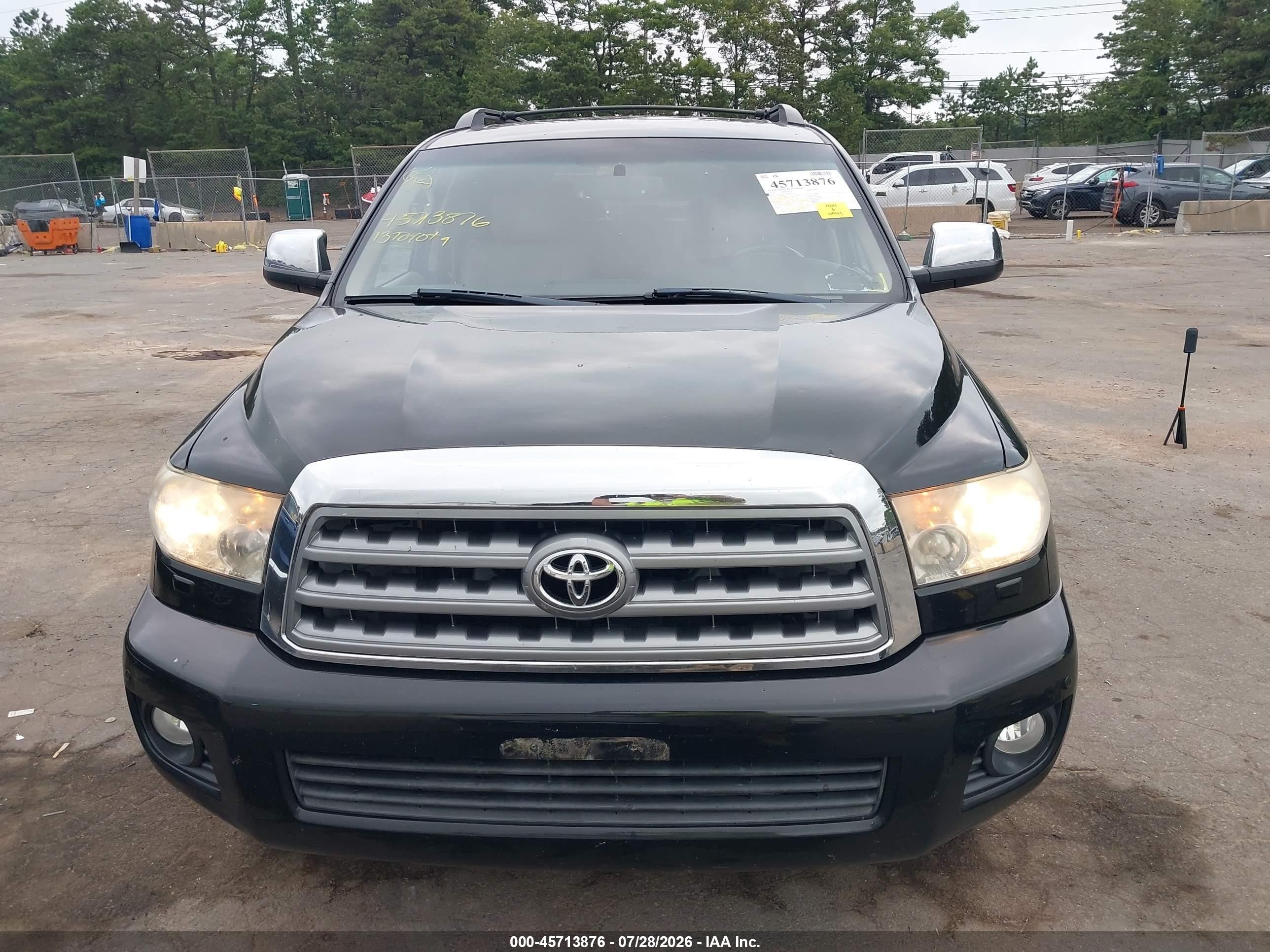2013 Toyota Sequoia Limited 5.7l V8 Black vin: 5TDJY5G12DS086214