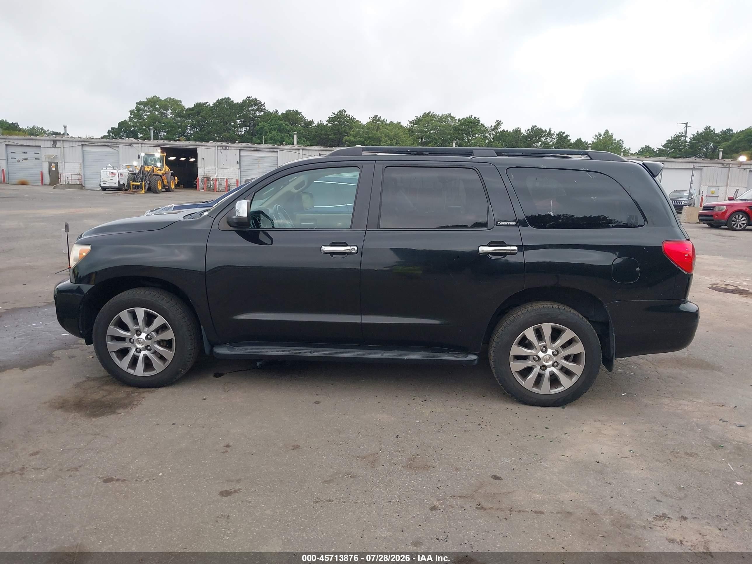2013 Toyota Sequoia Limited 5.7l V8 Black vin: 5TDJY5G12DS086214