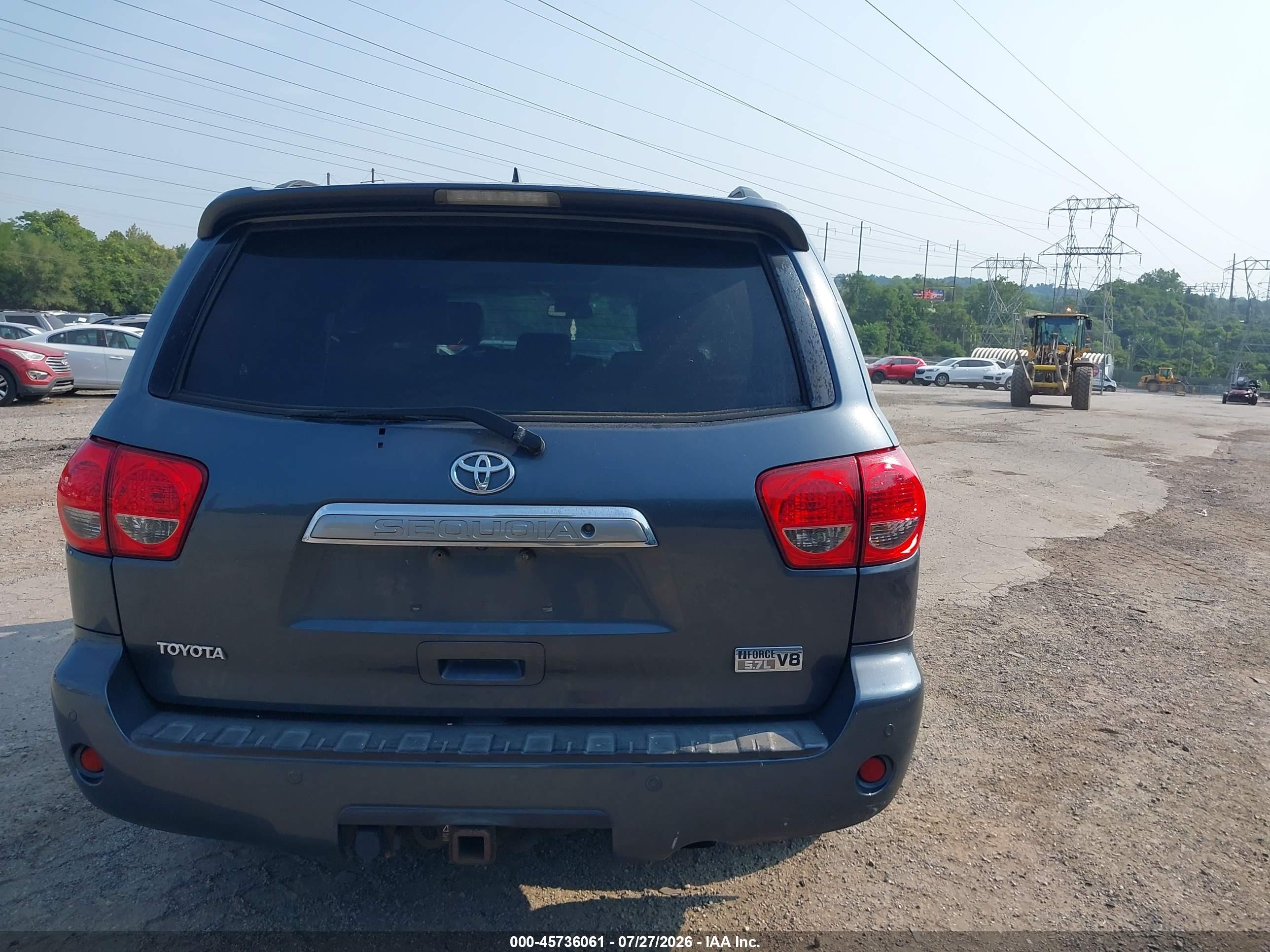 2010 Toyota Sequoia Limited 5.7l V8 Blue vin: 5TDJY5G13AS027877