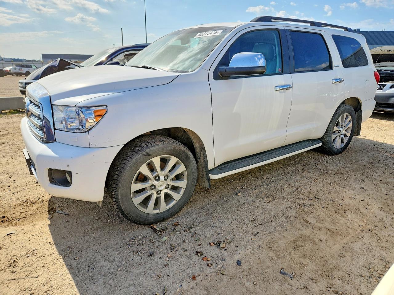 2011 Toyota Sequoia Limited White vin: 5TDJY5G13BS045278
