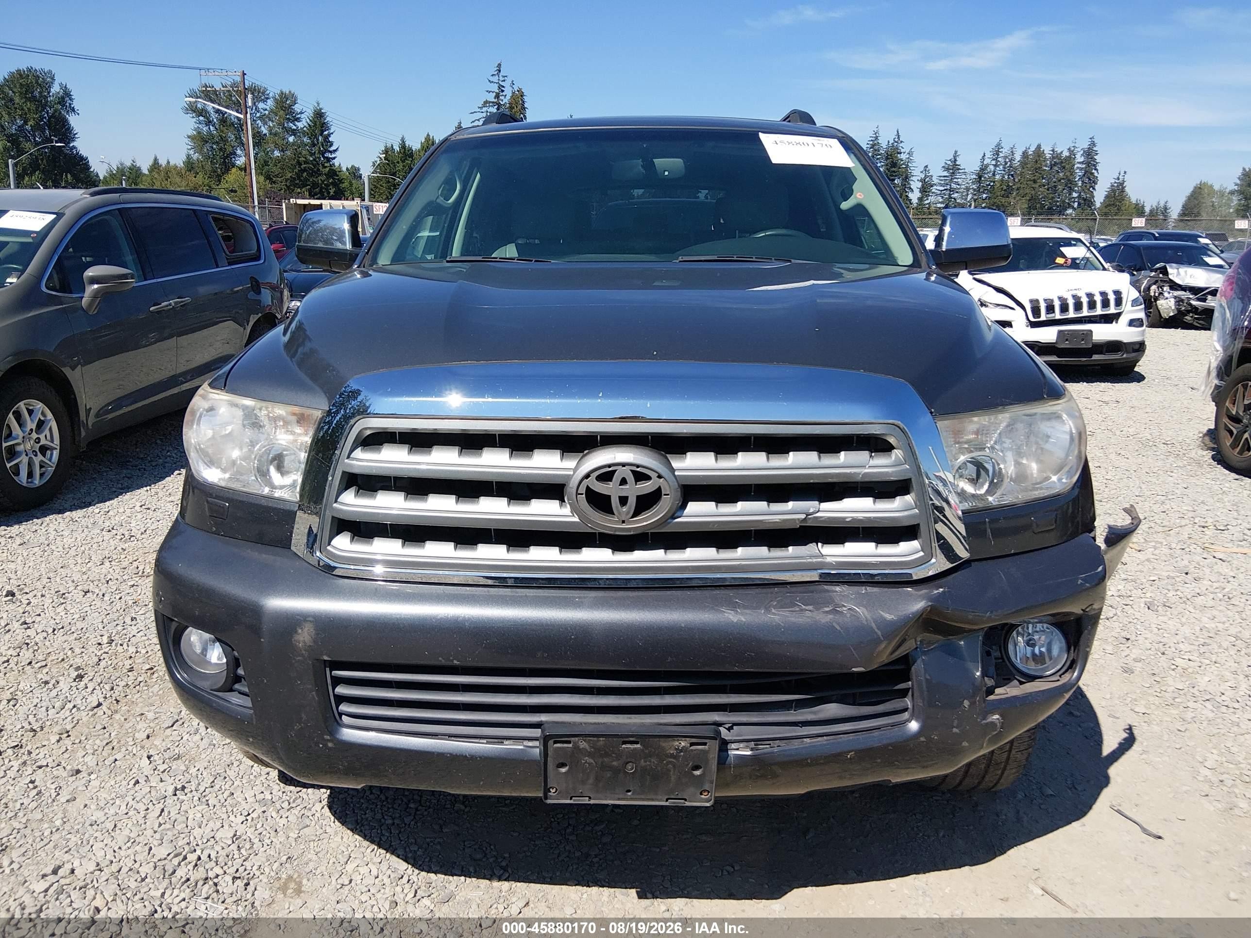2011 Toyota Sequoia Limited 5.7l V8 Gray vin: 5TDJY5G14BS044057