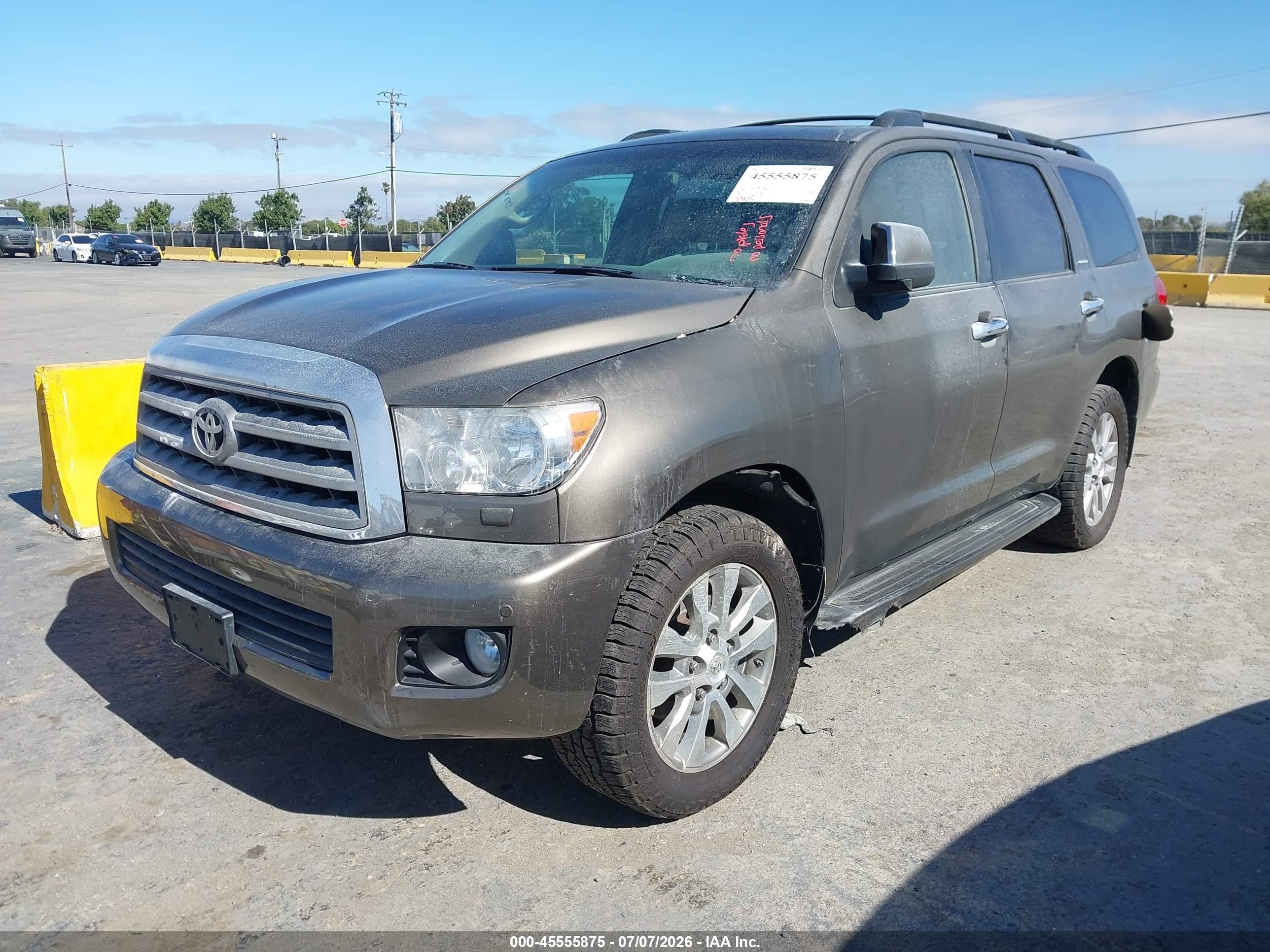 2010 Toyota Sequoia Limited 5.7l V8 Brown vin: 5TDJY5G16AS033284