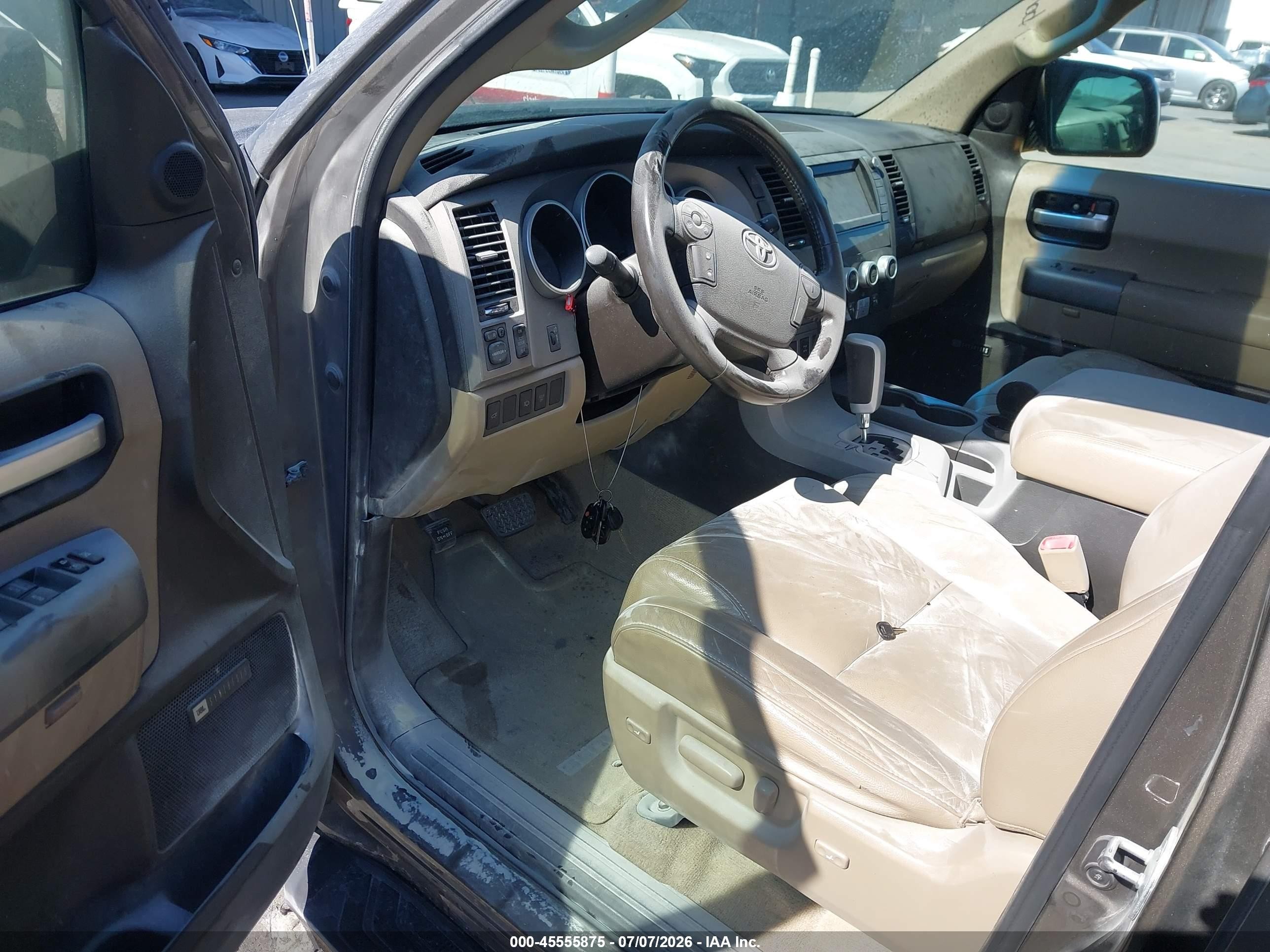 2010 Toyota Sequoia Limited 5.7l V8 Brown vin: 5TDJY5G16AS033284