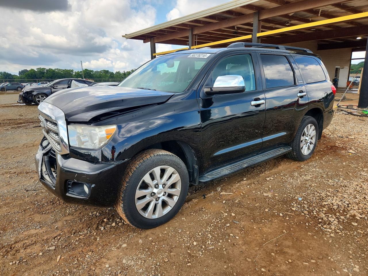 2010 Toyota Sequoia Limited Black vin: 5TDJY5G17AS039255
