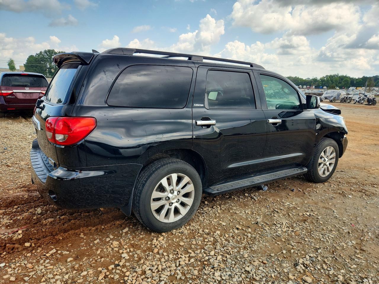 2010 Toyota Sequoia Limited Black vin: 5TDJY5G17AS039255